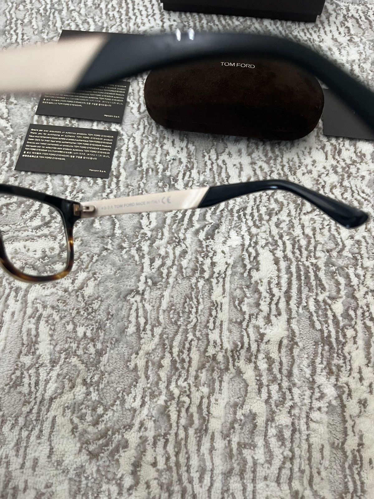 Tom Ford Tom Ford Square Block Black & Tourtise Optical Frames Glasse Size ONE SIZE - 6 Thumbnail