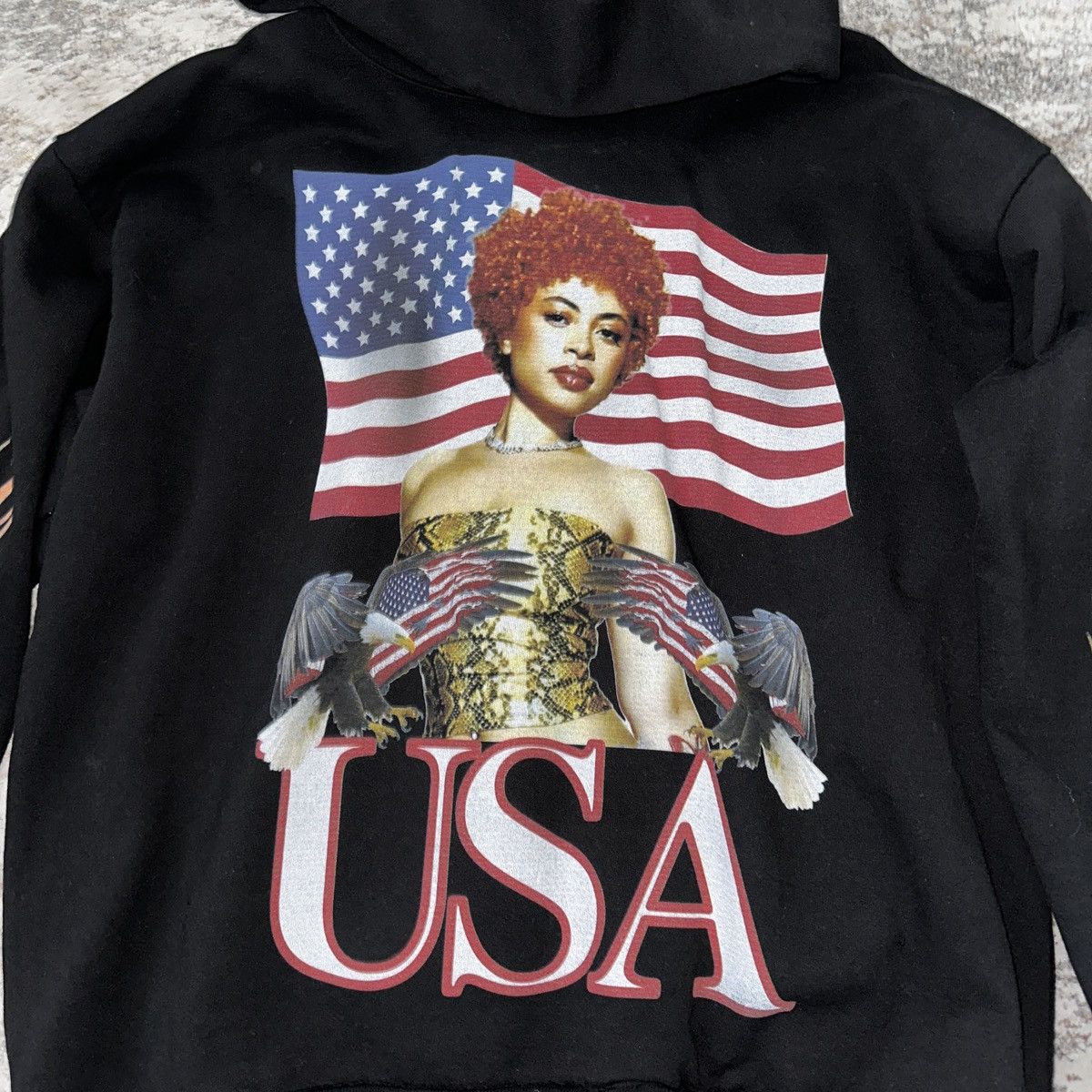 Designer Lex Cheeseburgers Ice Spice Hoodie (X-Large) Size US XL / EU 56 / 4 - 1 Thumbnail