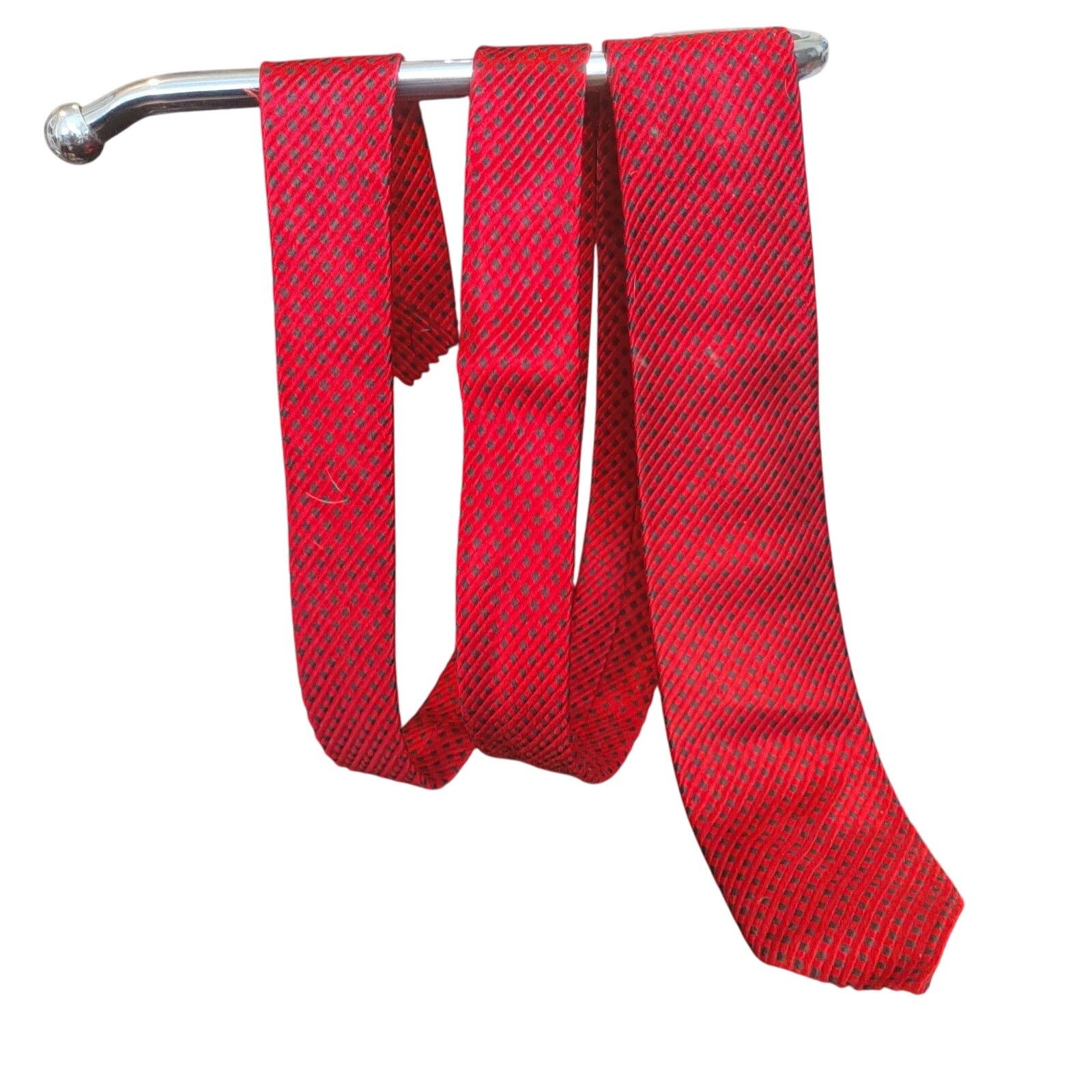 Other VTG Arrow Cluett Peabody & Co. Red & Black Polka Dot Tie OS Size ONE SIZE - 1 Thumbnail
