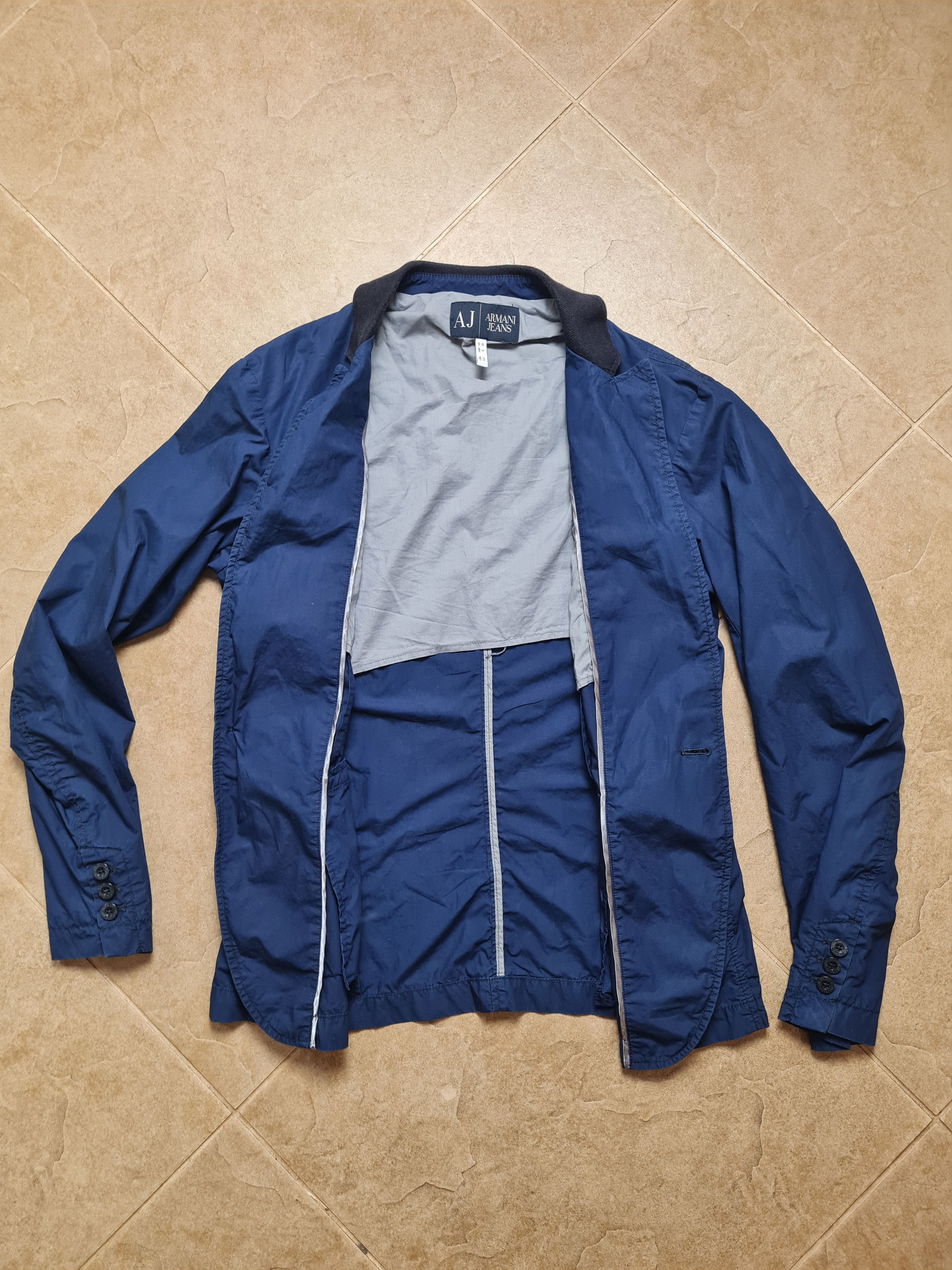 Armani Vintage Jackets ARMANI JEANS unisex Blazer Jacket Blue Size US S / EU 44-46 / 1 - 10 Thumbnail
