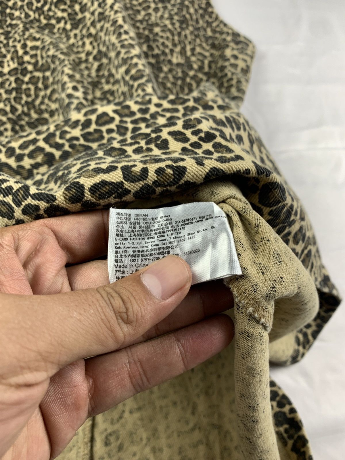 Japanese Brand SPAO Leopard Pattern Print Jeans Tank Mini Dress Size S / US 4 / IT 40 - 7 Thumbnail