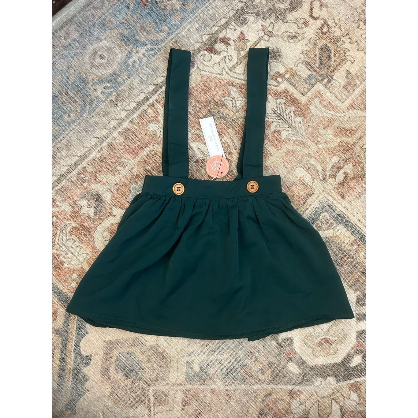 Other Bailey's Blossoms NWT Daphne Suspender Skirt - Hunter Green, Size ONE SIZE - 2 Thumbnail
