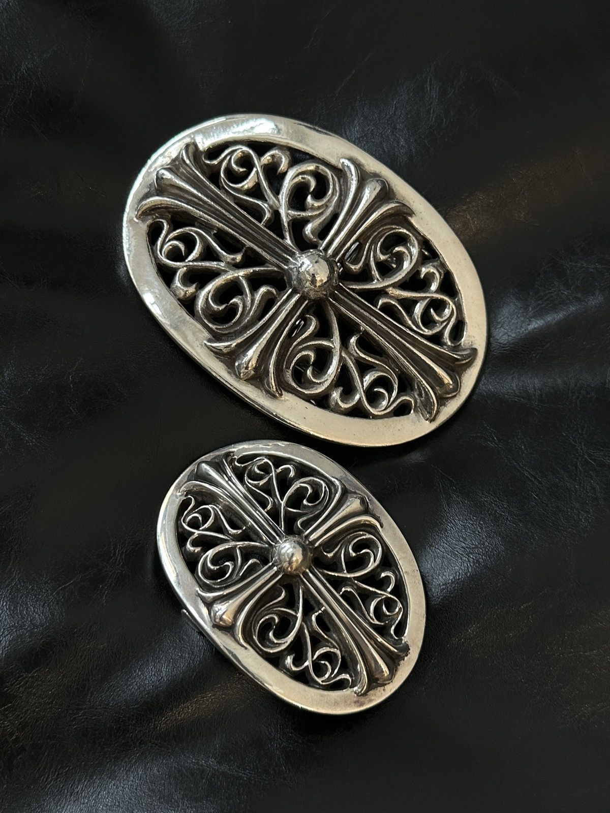 Chrome Hearts Chrome Hearts XL ‘Oval’ 4.5 in. Belt Buckle Size ONE SIZE - 11 Thumbnail