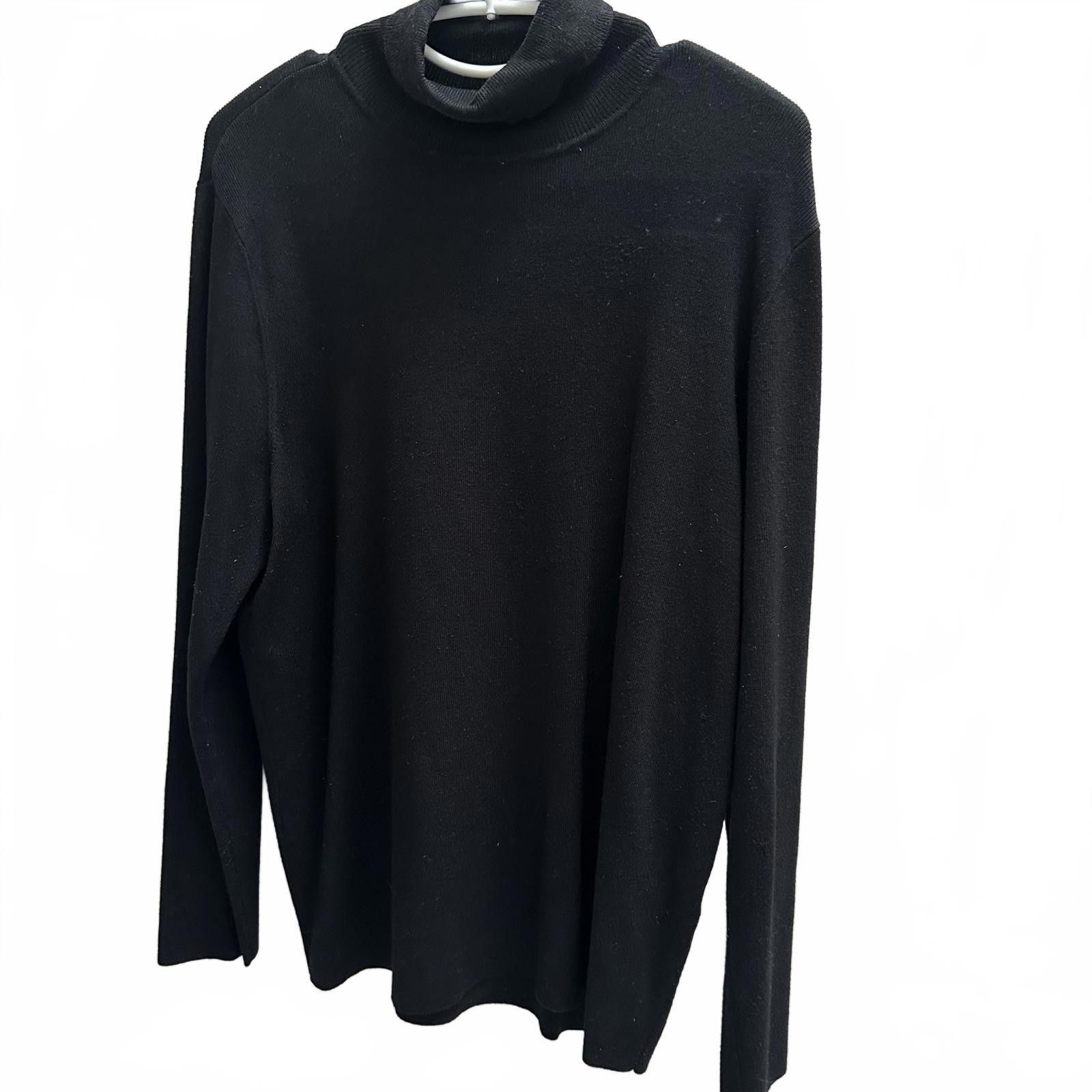 Chicos Chico's Black Turtleneck Sweater - Size 3 Size M / US 6-8 / IT 42-44 - 1 Thumbnail