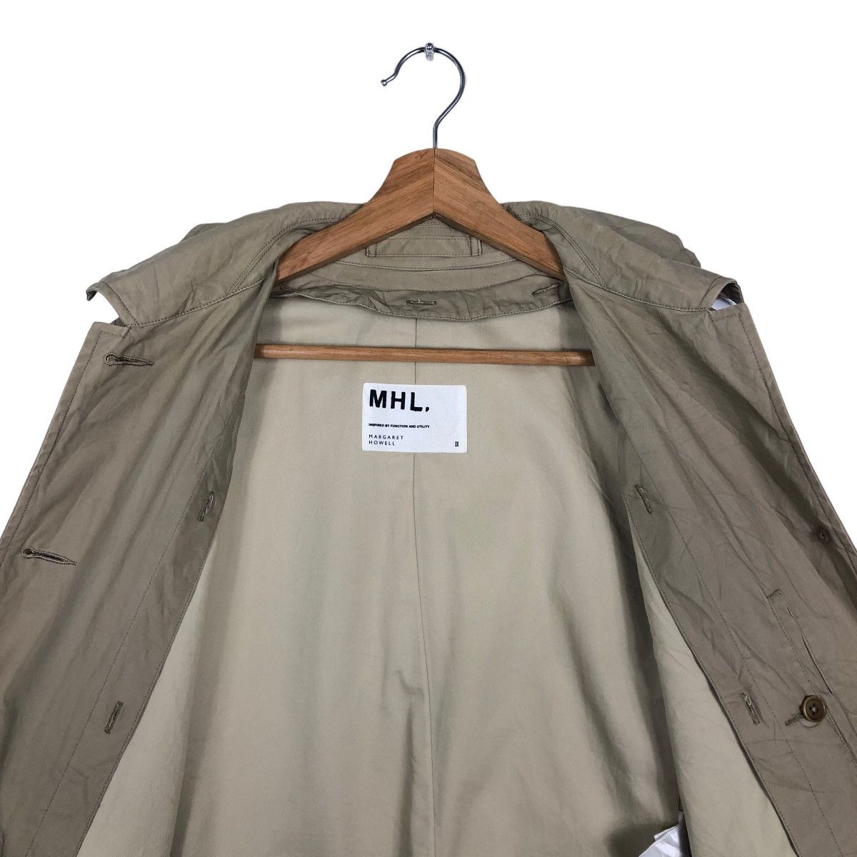 Margaret Howell 🔥VINTAGE MHL BY MARGARET HOWELL LONG FLY COAT Size US M / EU 48-50 / 2 - 11 Thumbnail