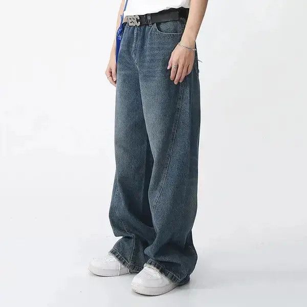 Jean Y2K Vintage Wide Leg Jeans Japanese brand style Size US 34 / EU 50 - 2 Thumbnail
