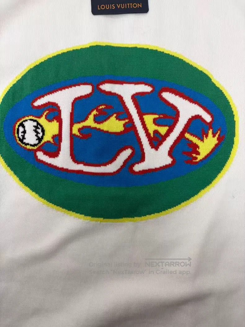 Louis Vuitton Louis Vuitton Logo applique crewneck pullover short sleeve Size US L / EU 52-54 / 3 - 3 Thumbnail