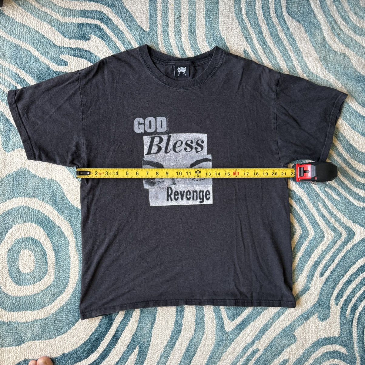 Revenge Revenge God Bless Revenge T-Shirt Black Size Large Size US L / EU 52-54 / 3 - 3 Thumbnail