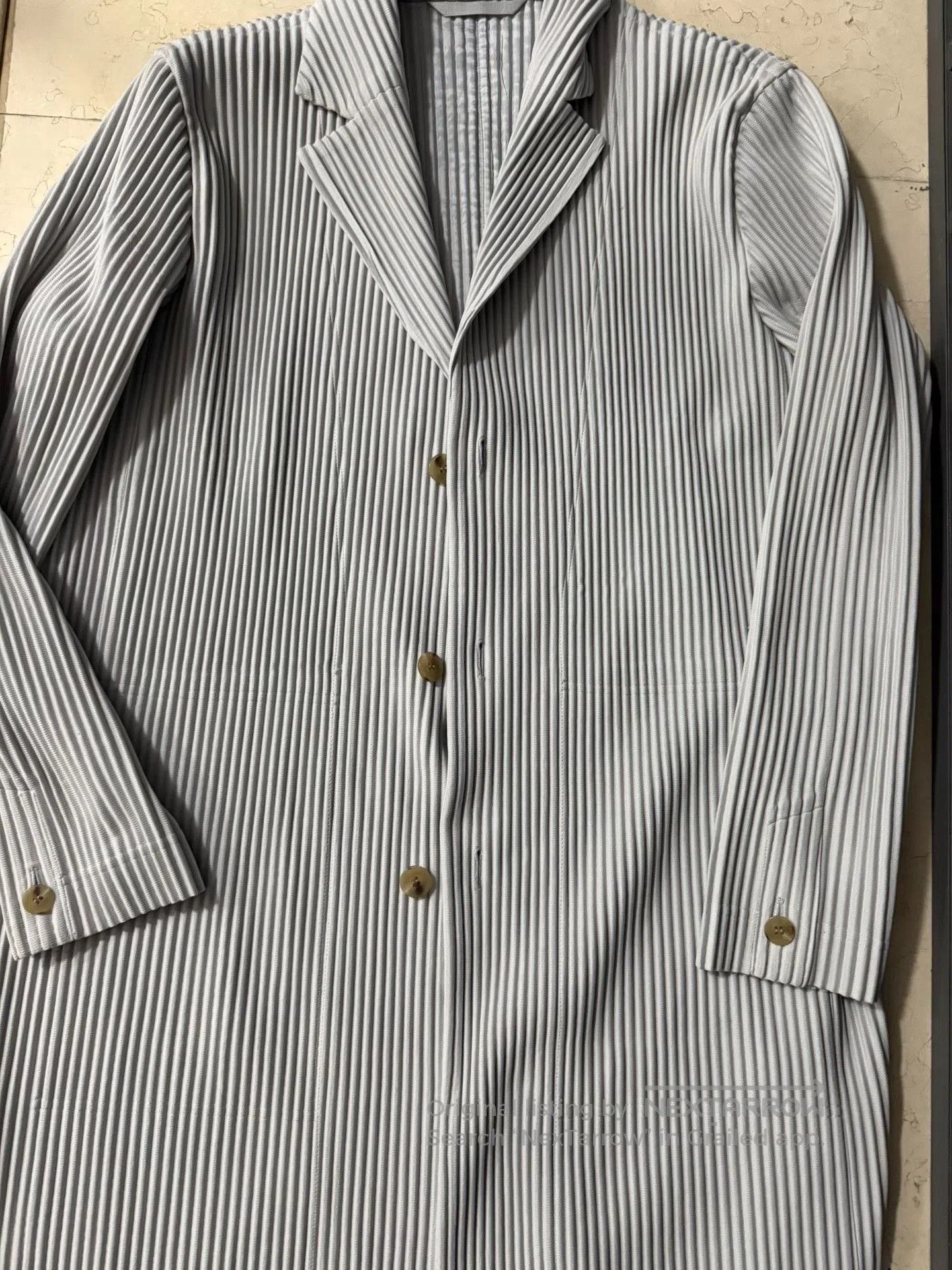 Homme Plisse Issey Miyake Issey Miyake Homme Plisse Pleated Long Jacket. Size US L / EU 52-54 / 3 - 2 Thumbnail