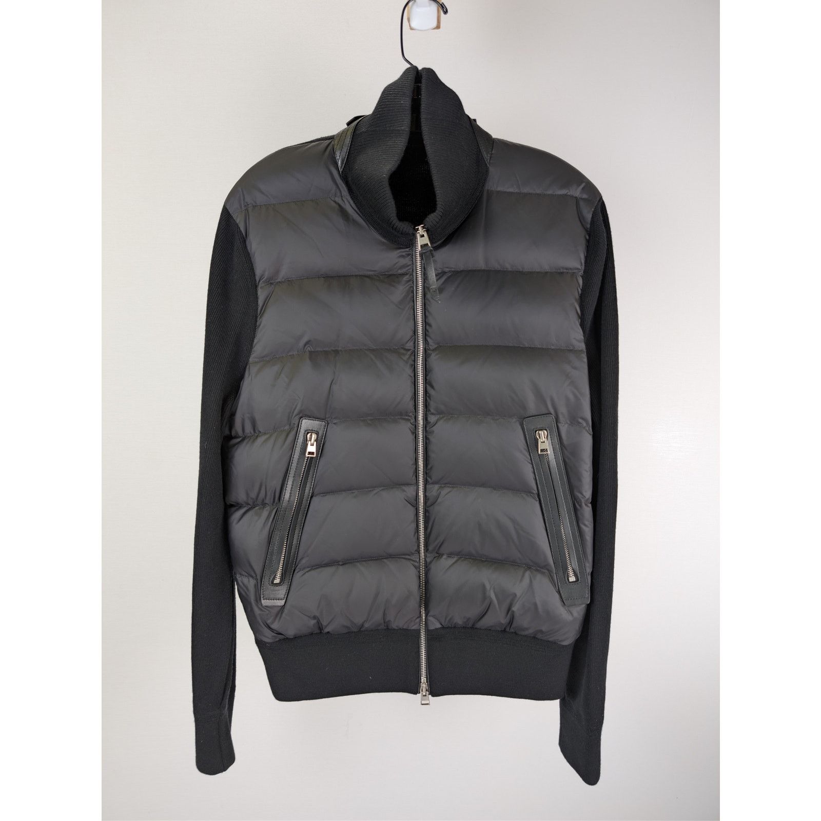 Tom Ford o1rshd1 CC20 Media Puffer Front Merino Wool Cardigan Jacket Size US M / EU 48-50 / 2 - 2 Thumbnail
