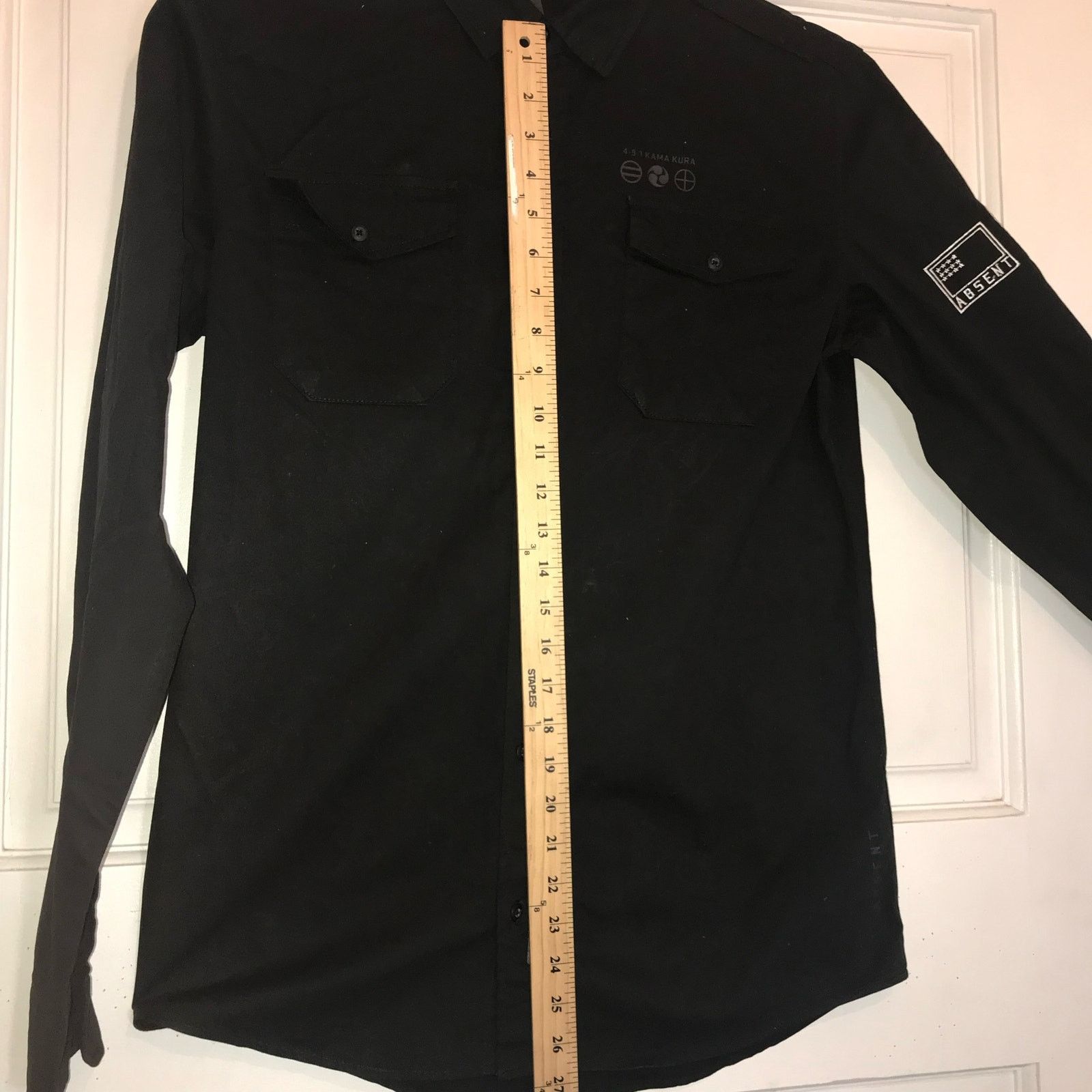 Absent NWT ABSENT SQUAD NAMI Shirt Men's S Black LS with Logos Size US S / EU 44-46 / 1 - 20 Thumbnail