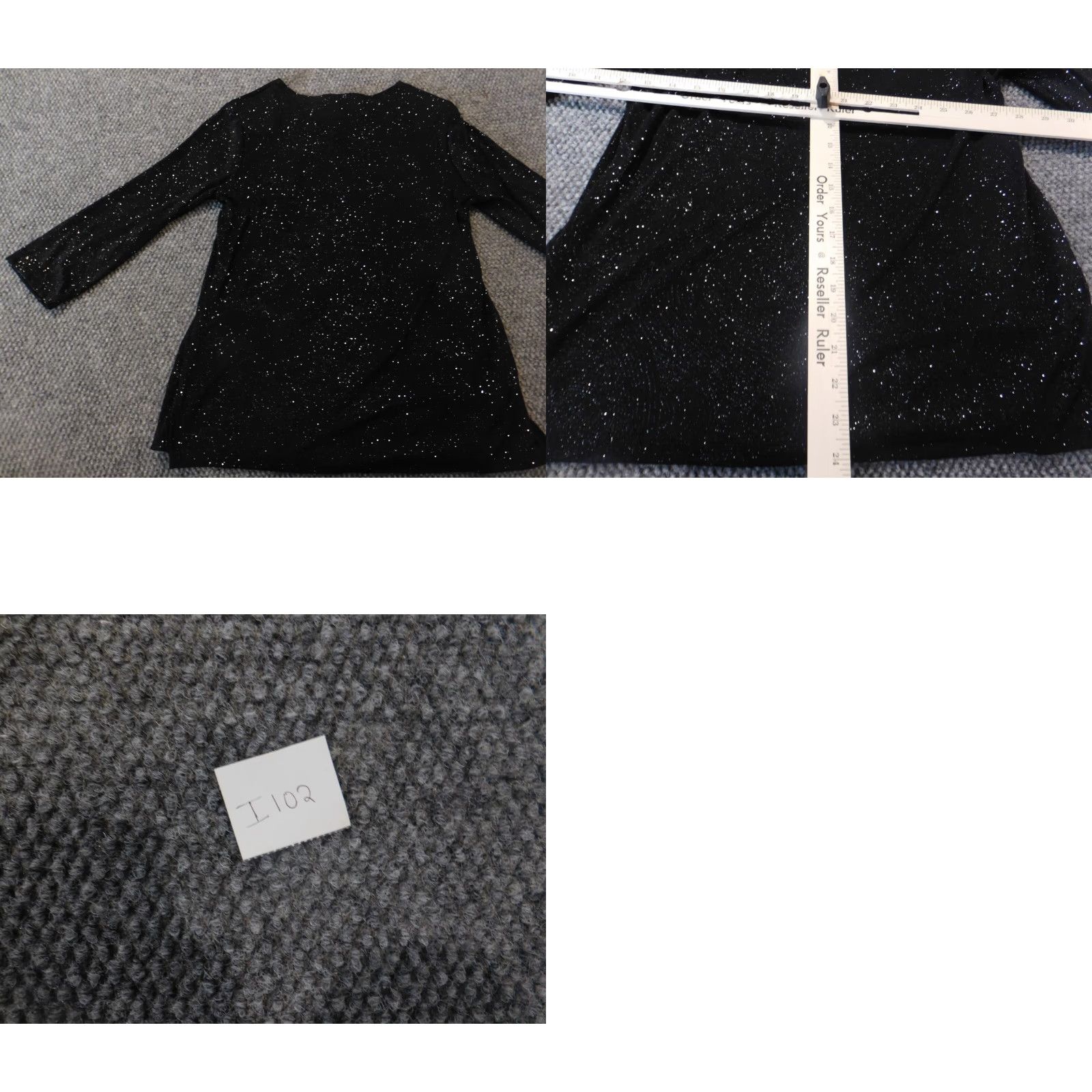 Vintage Notations Womens Blouse S Black Pullover Casual Stretch Button Collared Polyester Spandex Size S / US 4 / IT 40 - 8 Thumbnail