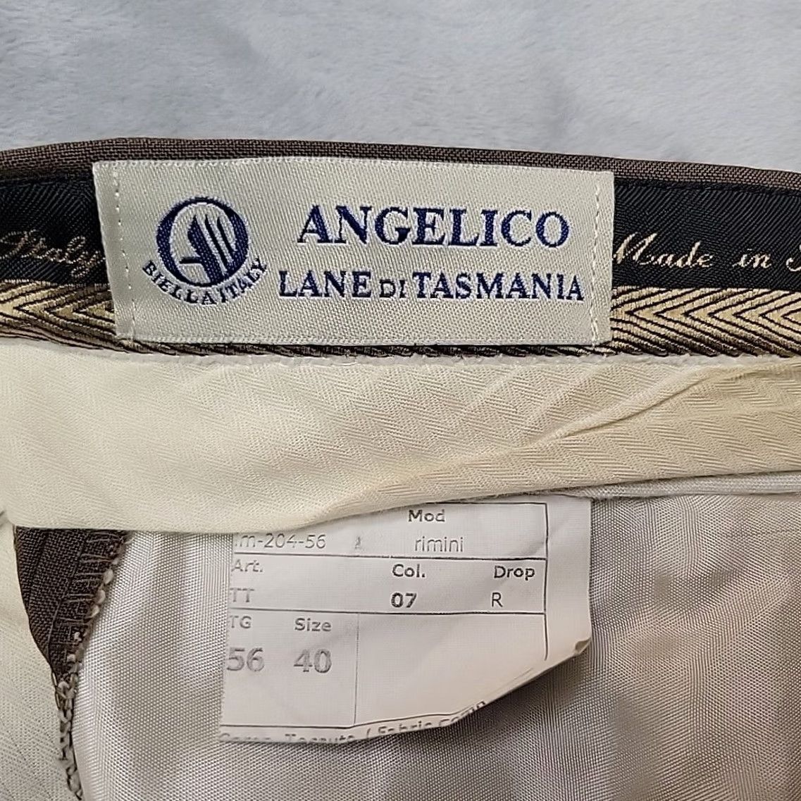 Lands' End Lands' End Angelico Dress Pants Mens 40x31 Brown 100% Tasmanian Wool Pleated Italy Cuffed Dress Pants Mens Brown Wool Pleated Italy Tasmanian Vintage? Size US 40 / EU 56 - 6 Thumbnail