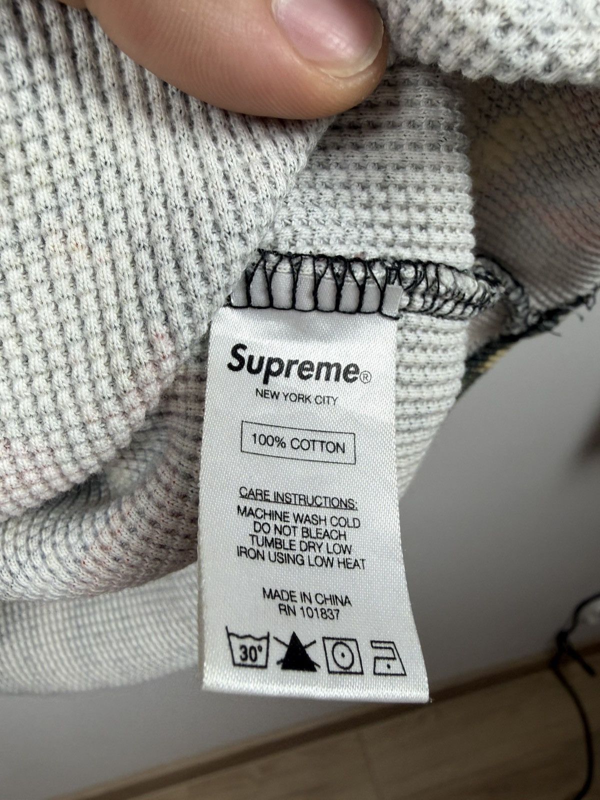 Supreme Supreme War Report Waffle Thermal Sweatshirt Capone Noreaga Size US L / EU 52-54 / 3 - 9 Thumbnail
