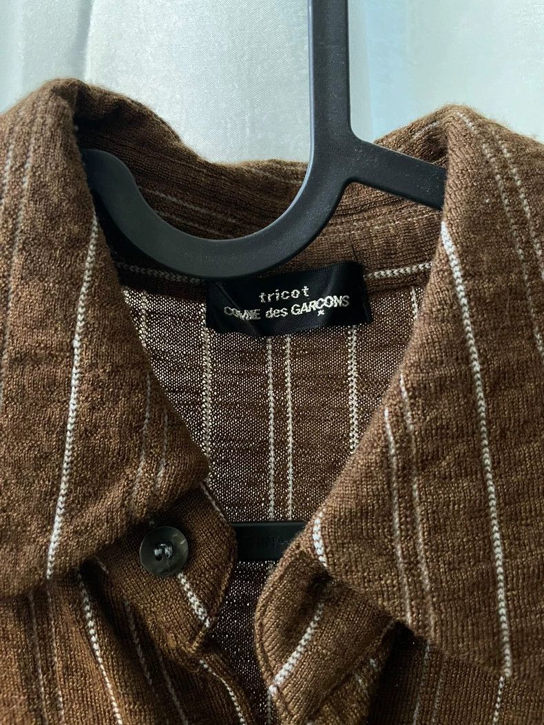 Comme des Garcons Comme des Garcons size os Medieval brown striped shirt Size US M / EU 48-50 / 2 - 5 Thumbnail