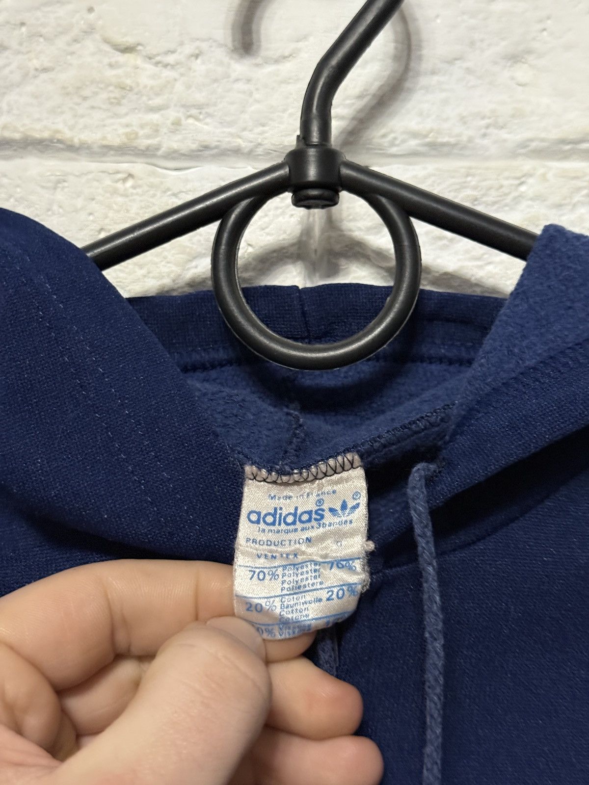Adidas Rare Vintage 80`s Adidas Club Full Zip Hoodie France Sz S Size US S / EU 44-46 / 1 - 4 Thumbnail