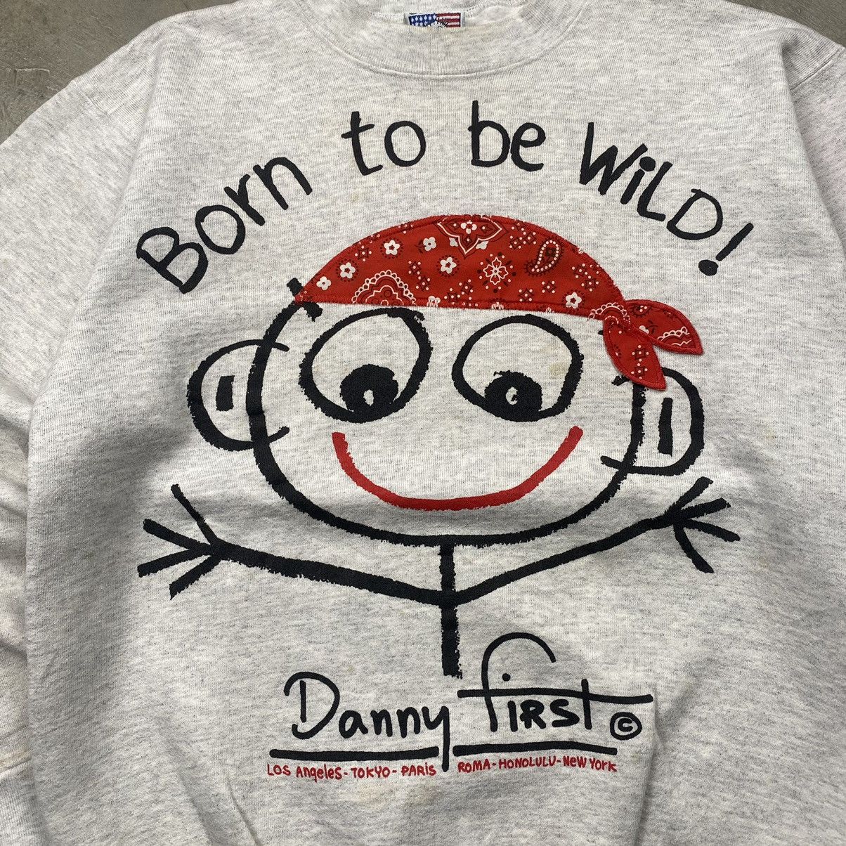 Vintage Iconic 90s Danny First USA Artist Crewneck Size US M / EU 48-50 / 2 - 2 Thumbnail