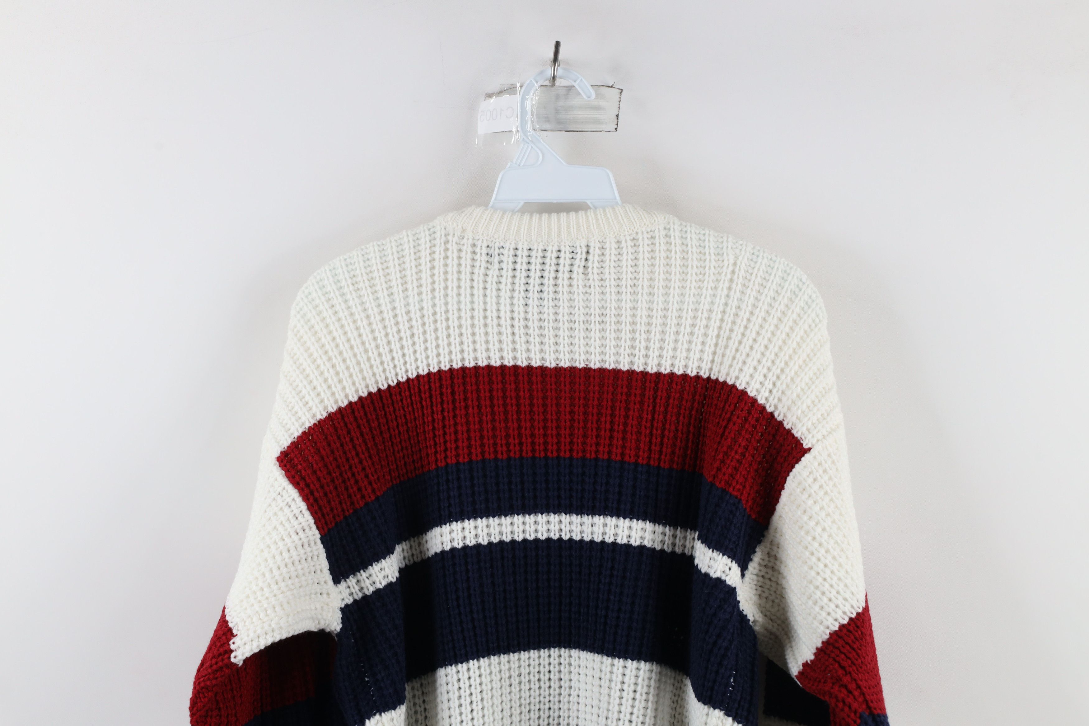 Vintage Deadstock Vintage 90s Streetwear Block Chunky Knit Sweater Size US M / EU 48-50 / 2 - 7 Thumbnail