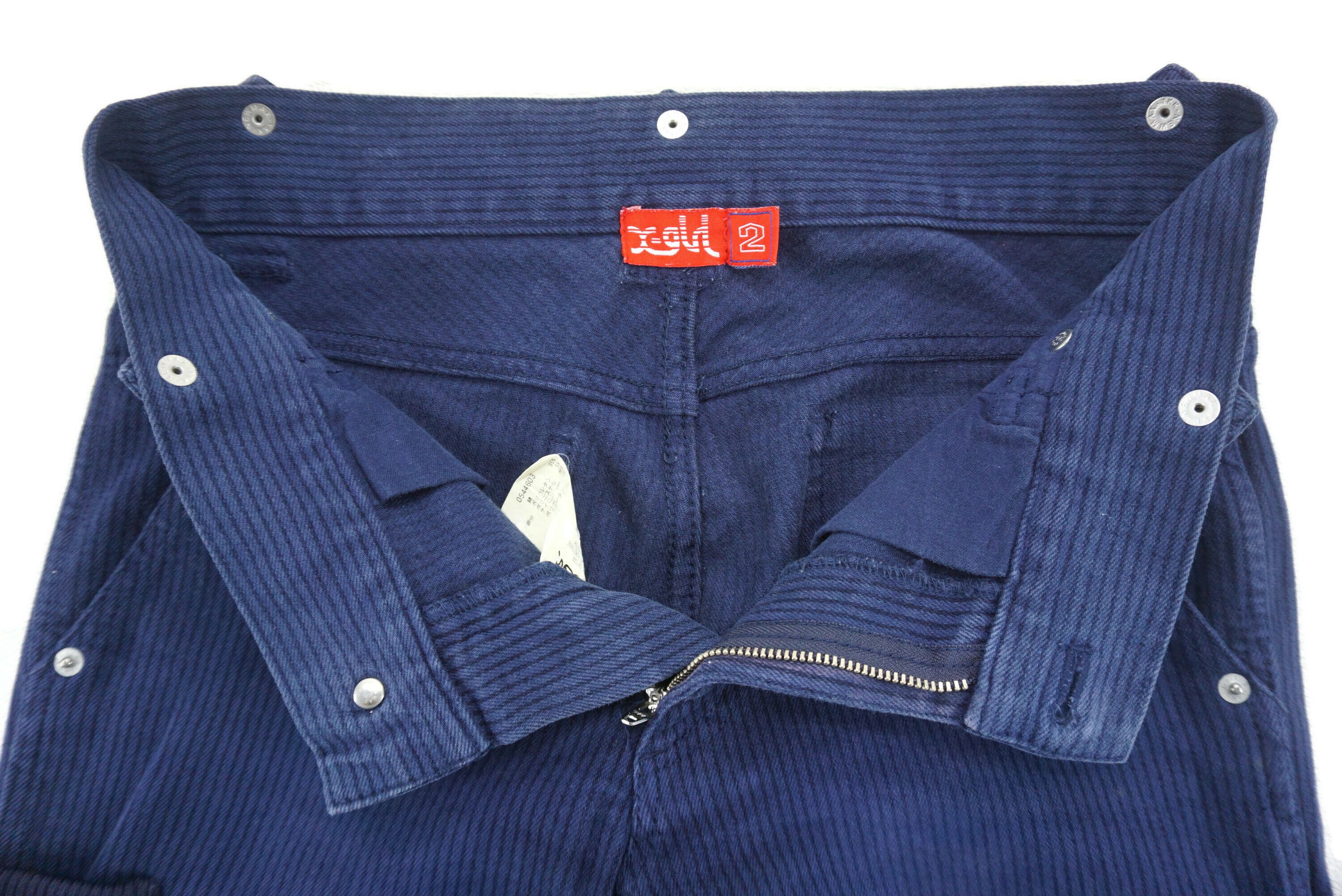 Japanese Brand X-Girl Jeans fits W30xL30.75 Slim Skinny Hickory Cargo Denim Size 26" / US 2 / IT 38 - 5 Thumbnail