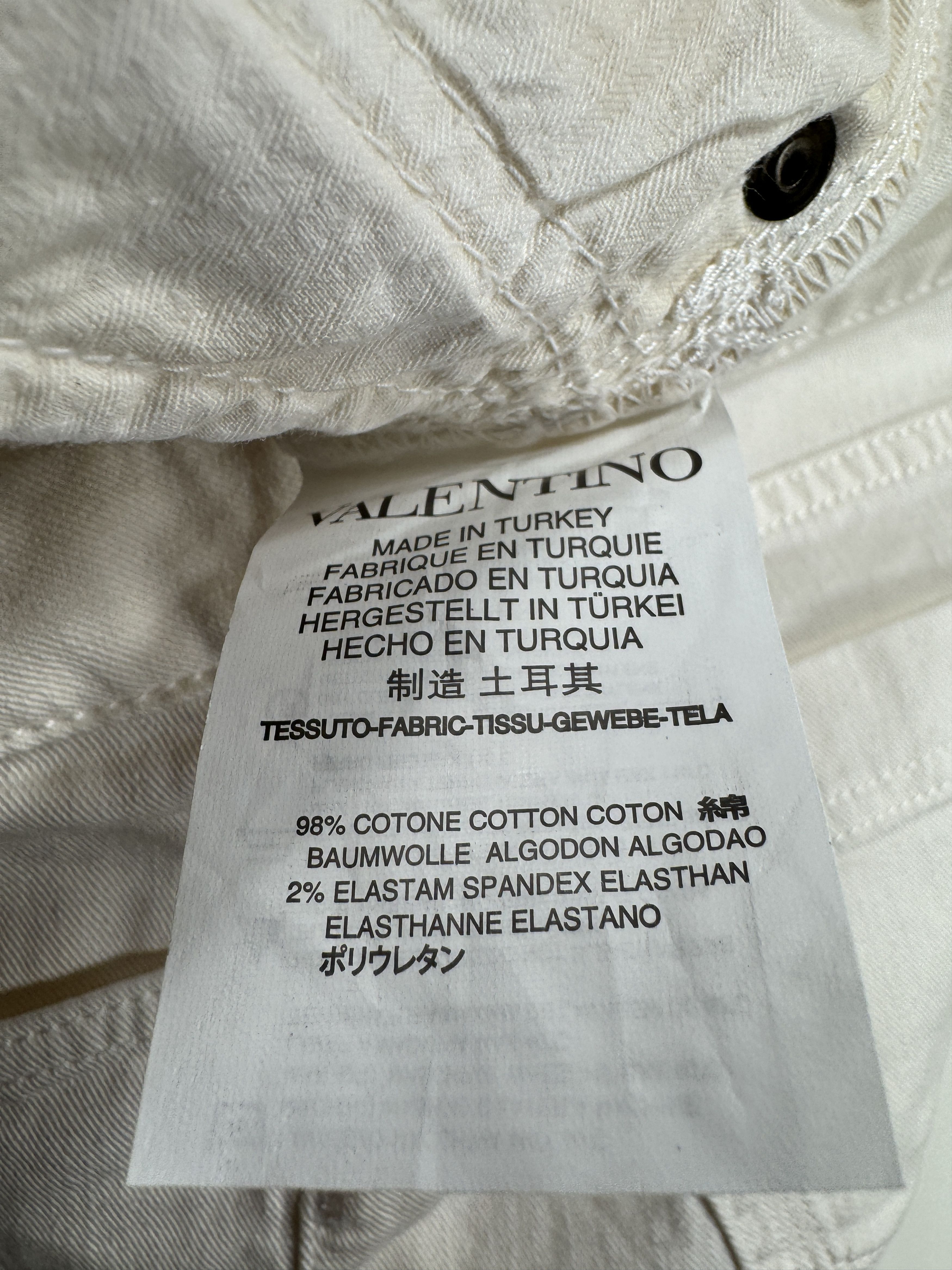 Valentino Valentino White Slim Crop Jeans Size 30" / US 8 / IT 44 - 10 Thumbnail