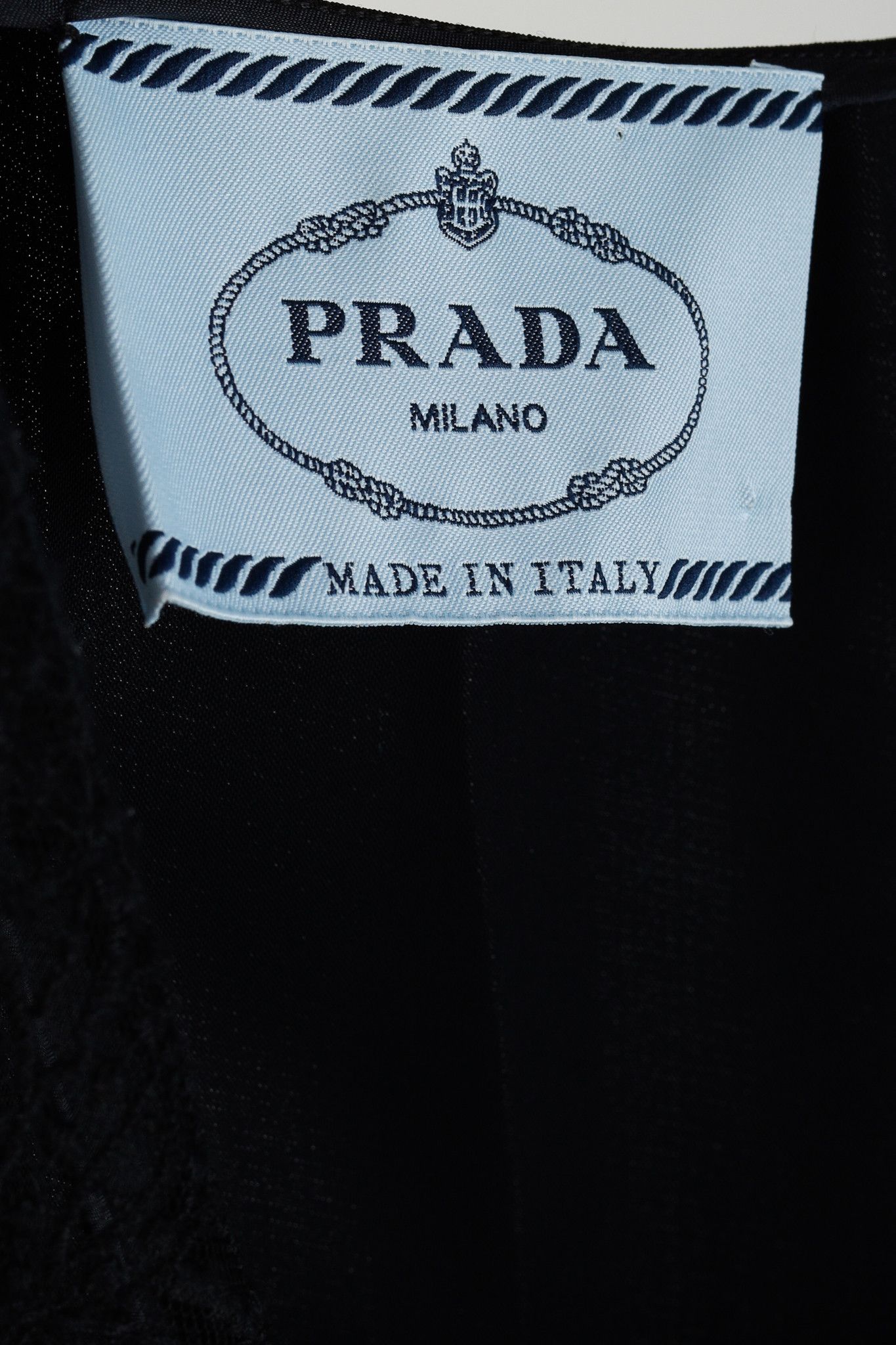 Prada Prada Black Satin Lace-Trim Slip Dress Size M / US 6-8 / IT 42-44 - 8 Thumbnail