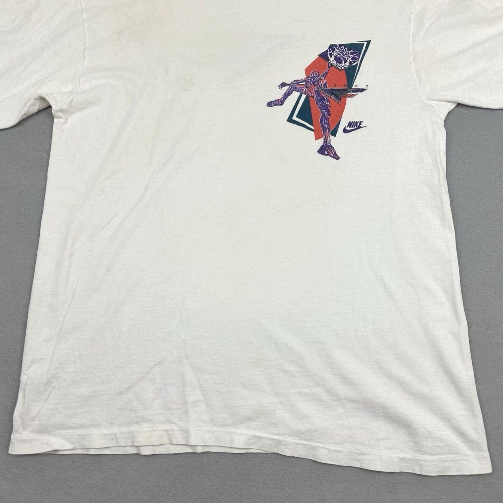 Nike Vintage Nike Shirt XL Men White Flight USA Tee Short Sleeve 80s Shirt Mens XL White USA Flight Nike Shirt Size US XL / EU 56 / 4 - 3 Thumbnail