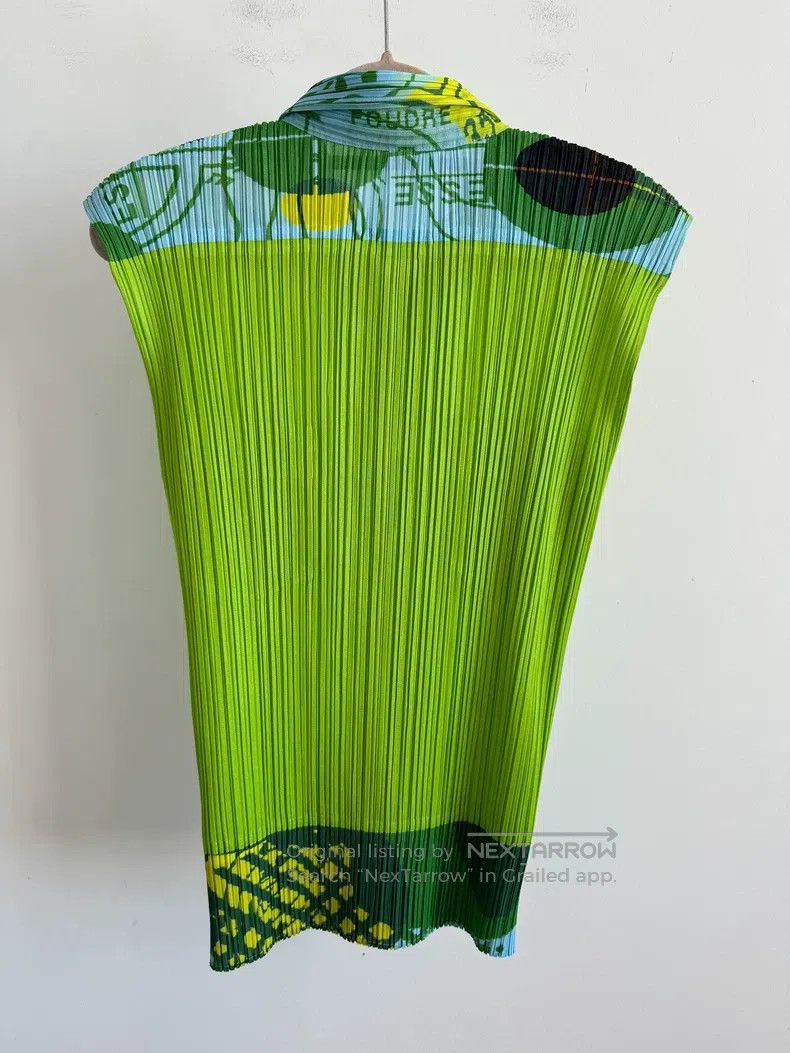 Issey Miyake Issey Miyake Green Vest Size S / US 4 / IT 40 - 2 Thumbnail
