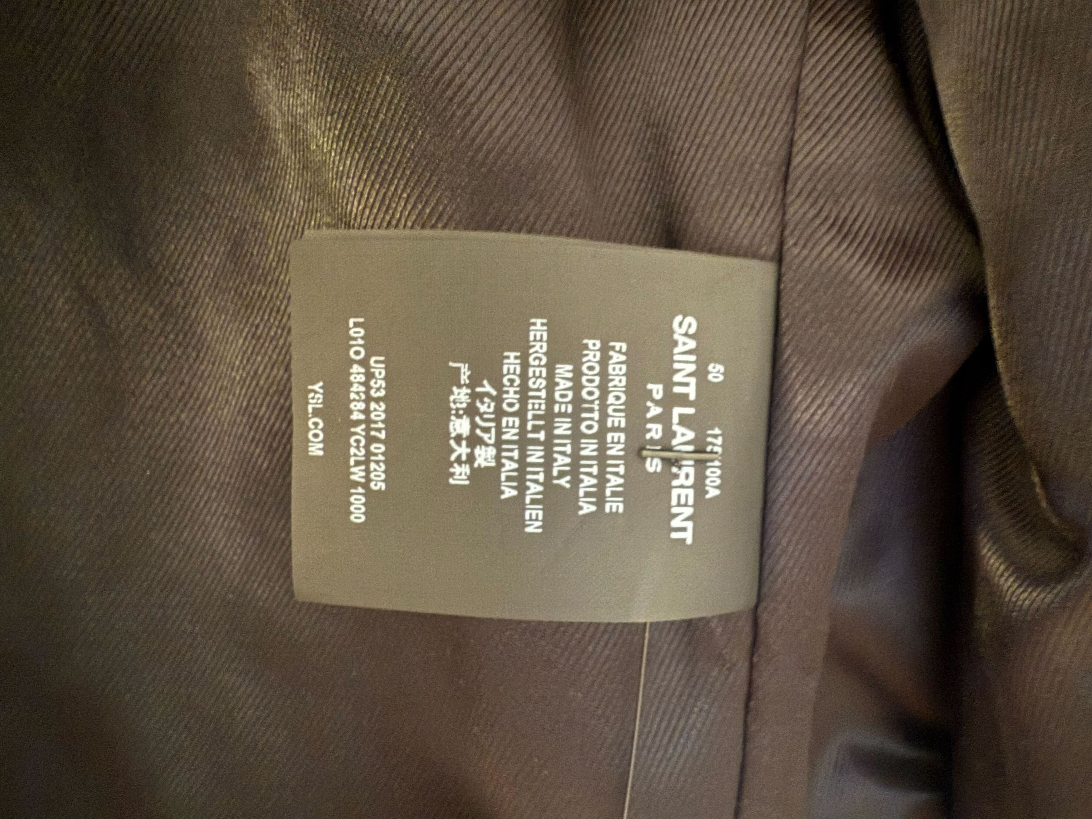 Saint Laurent Paris Saint Laurent Mens Suede Biker Jacket Size 50 Size US M / EU 48-50 / 2 - 7 Thumbnail