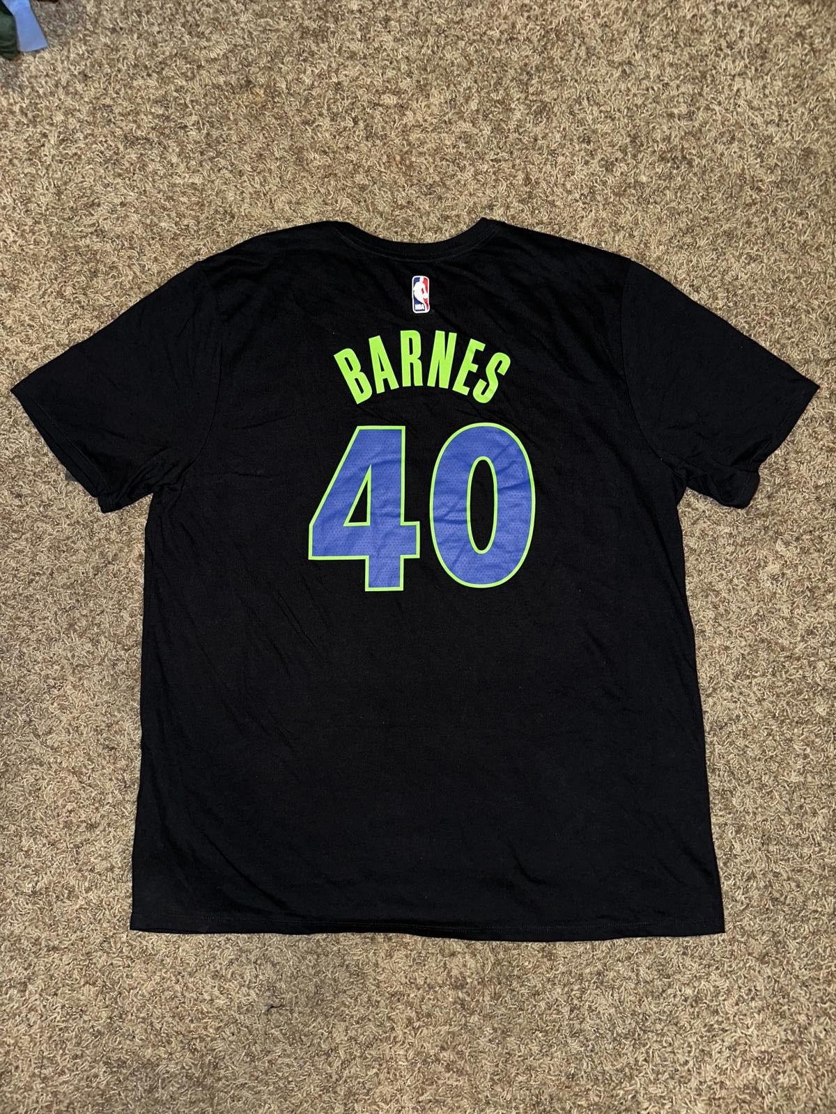 Nike Nike Men's Dallas Mavericks Harrison Barnes Name & Number Black T-Shirt Size US XXL / EU 58 / 5 - 2 Thumbnail