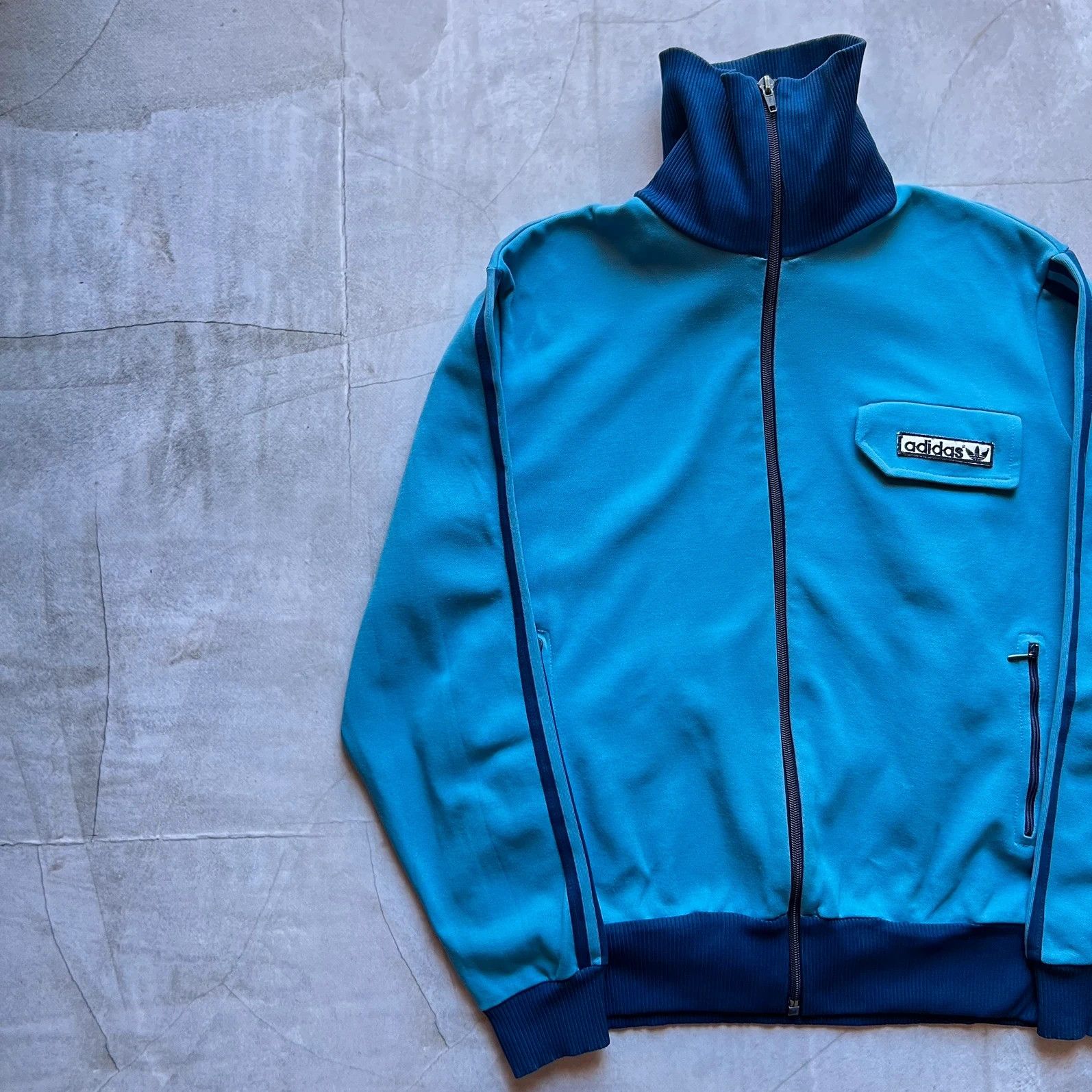 Adidas vintage 60s Adidas track jacket Made in Yugoslavia retro 70s Size US M / EU 48-50 / 2 - 3 Thumbnail