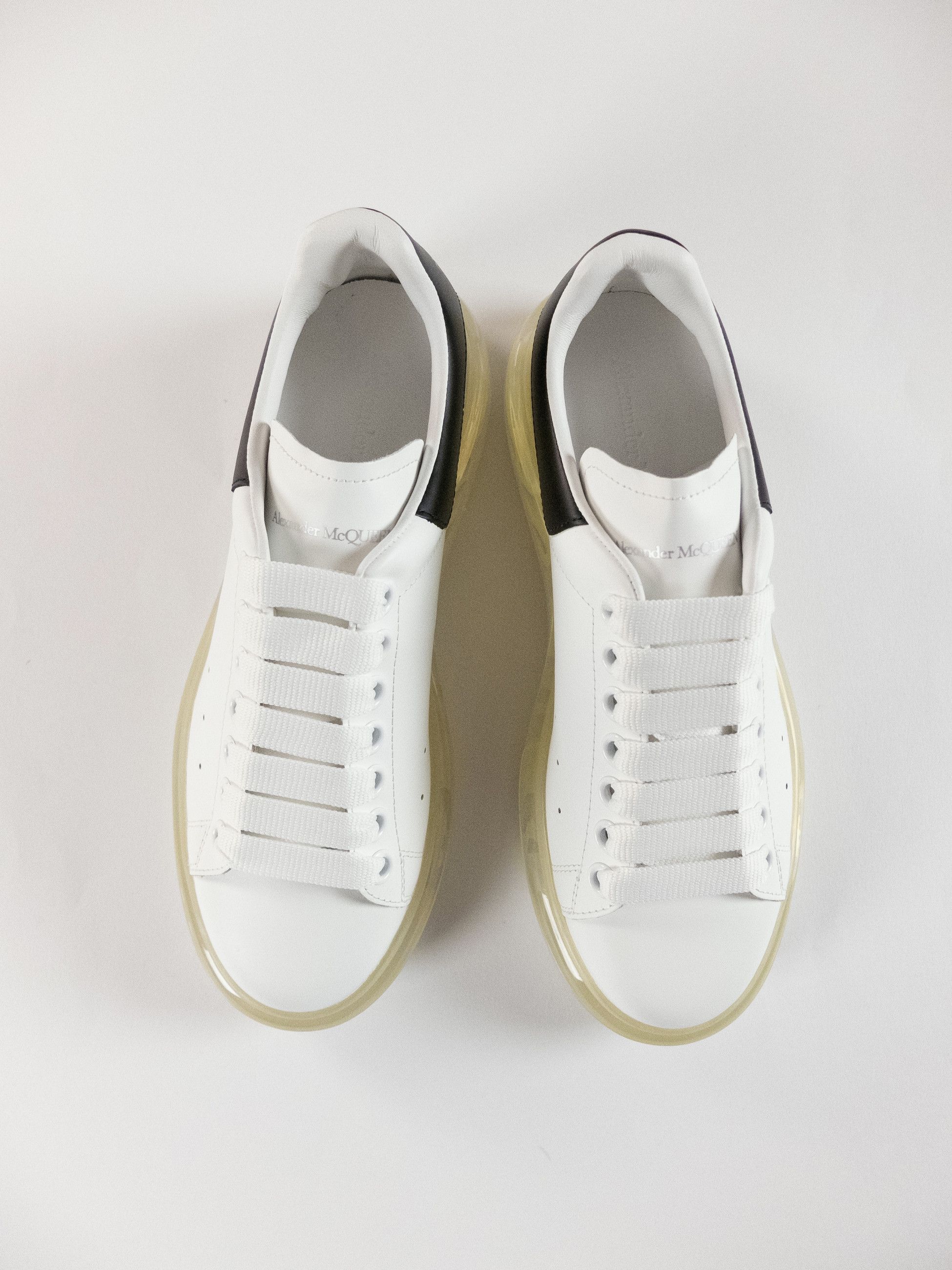 Alexander McQueen ALEXANDER MCQUEEN white clear sole oversize sneakers q Size US 8.5 / IT 38.5 - 3 Thumbnail