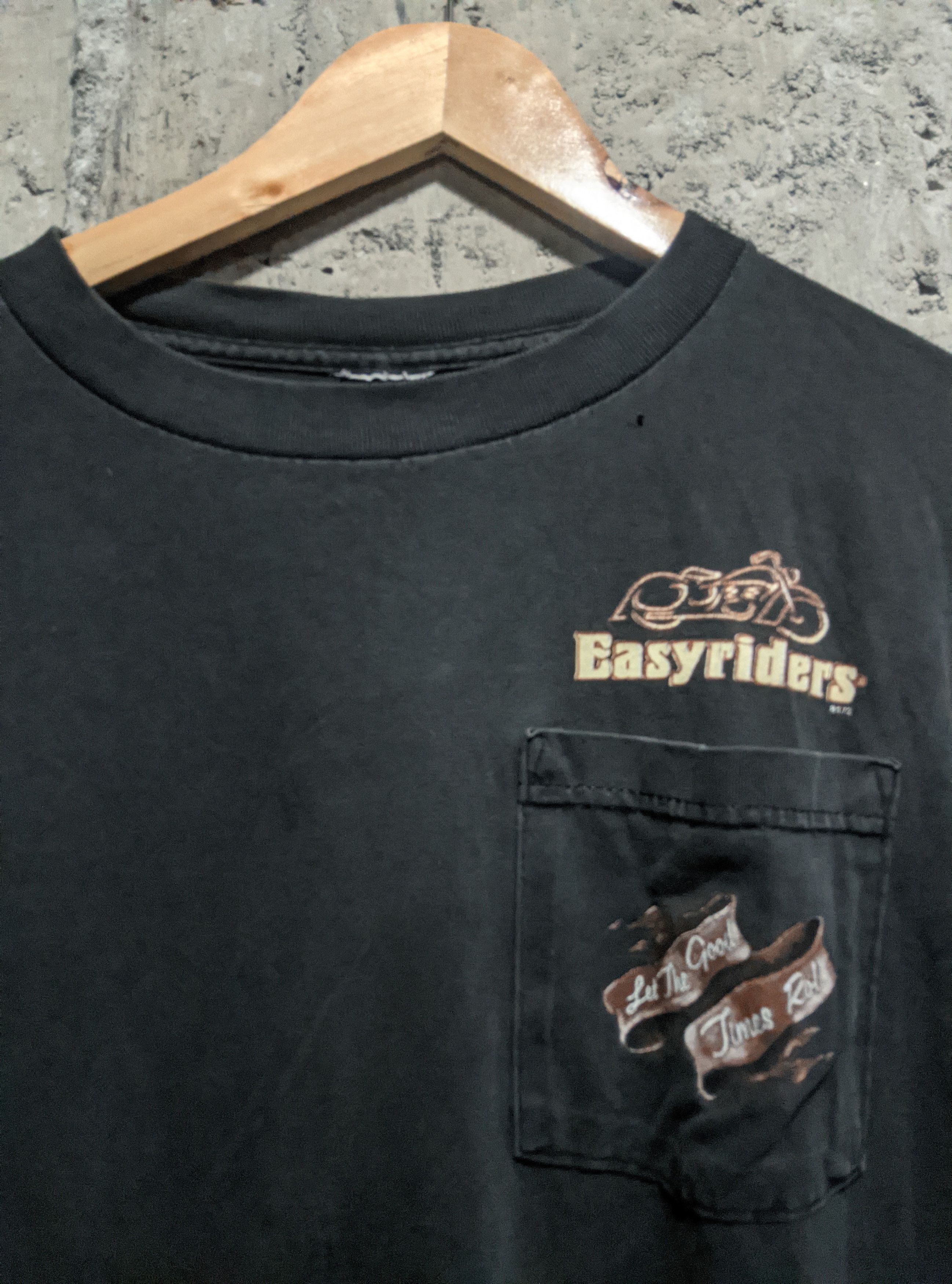 Harley Davidson × Vintage Vintage easy riders motorcicles harley flame sleeves t shirt Size US M / EU 48-50 / 2 - 4 Thumbnail
