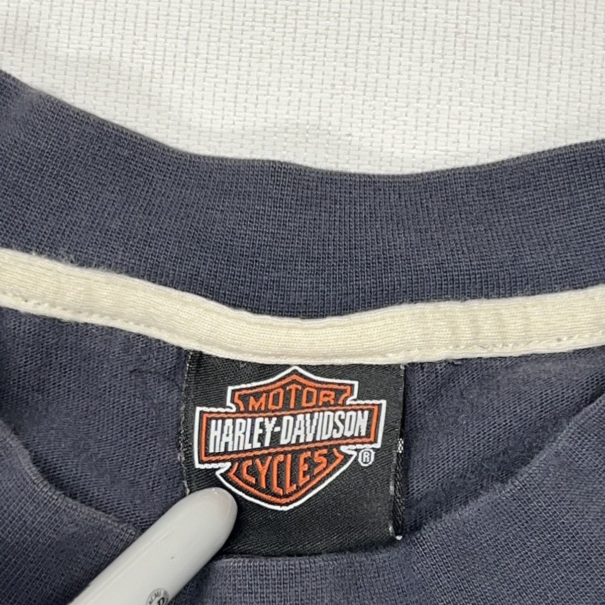 Harley Davidson Harley Davidson Tee Shirt Blue Sleeveless Logo Motorcycle Size US XL / EU 56 / 4 - 6 Thumbnail