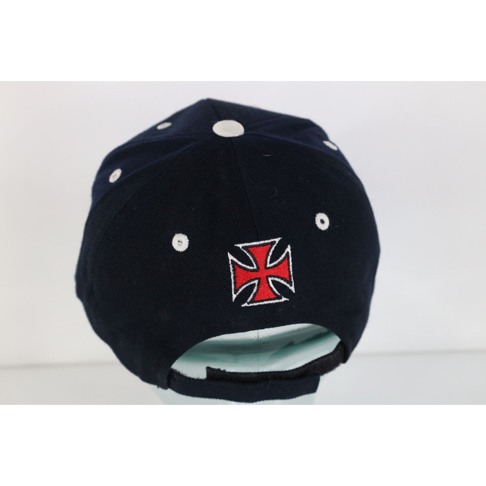 Vintage Vintage 90s Y2K Streetwear Iron Cross Motorcycle Hat Cap Size ONE SIZE - 5 Thumbnail