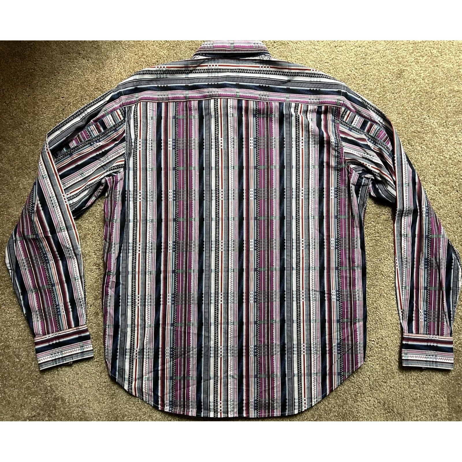 Robert Graham Robert Graham Shirt Mens 2XL TLT Multicolor Long Sleeve Button-Down Size US XXL / EU 58 / 5 - 2 Thumbnail