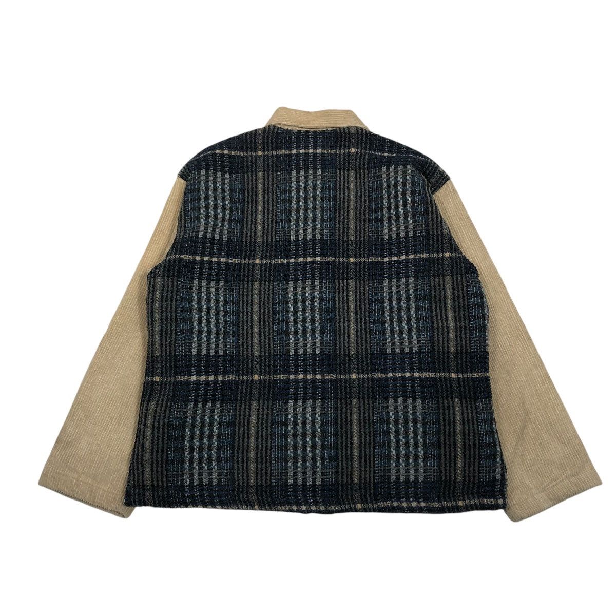 Japanese Brand 🔥PATCH WORK TARTAN DESIGN CHORE JACKET DENIM CHIC Size US L / EU 52-54 / 3 - 2 Thumbnail