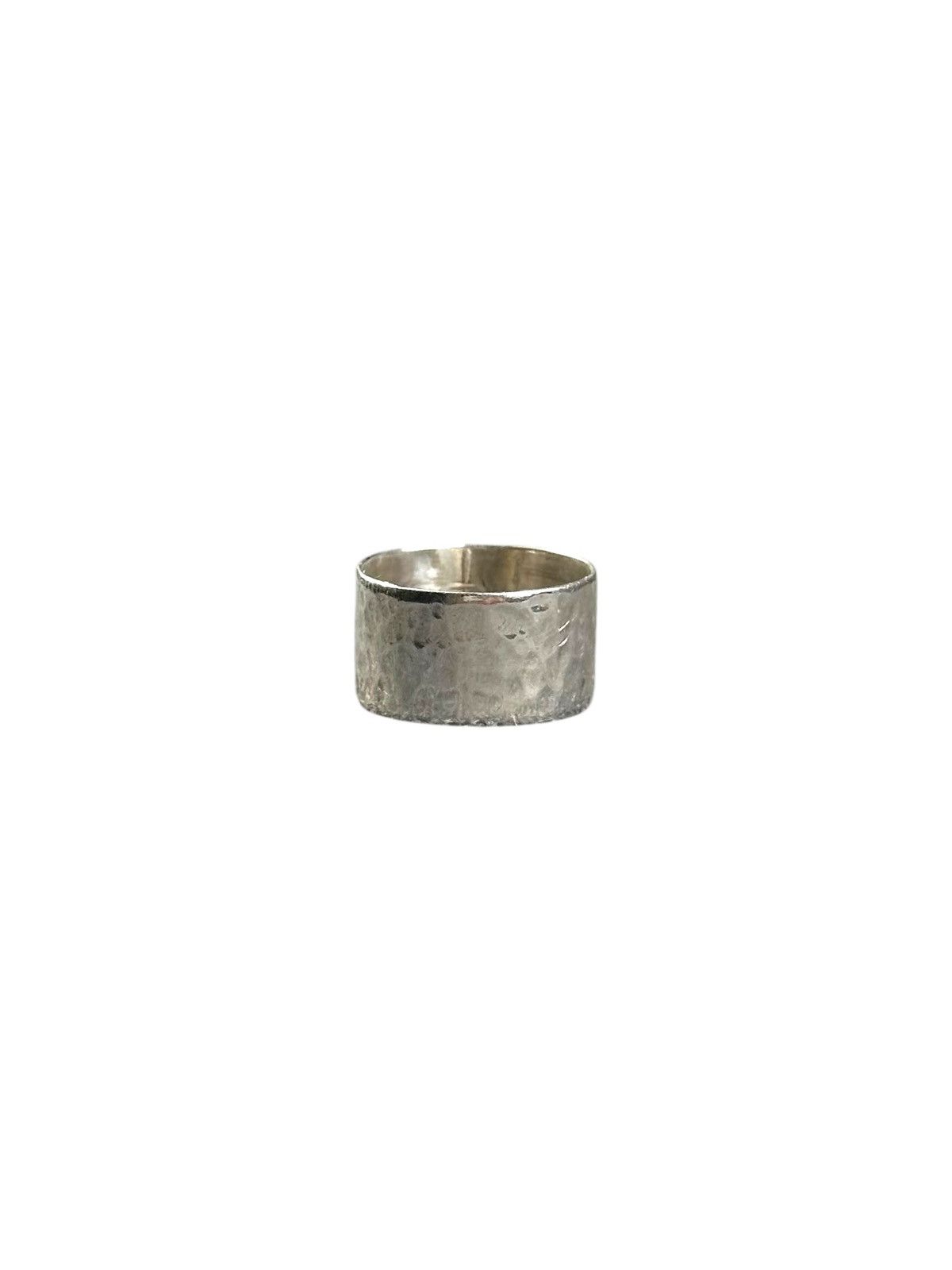 Vintage 1990s TAXCO ARTISAN MADE HAMMERED STERLING SILVER RING Size ONE SIZE - 4 Thumbnail