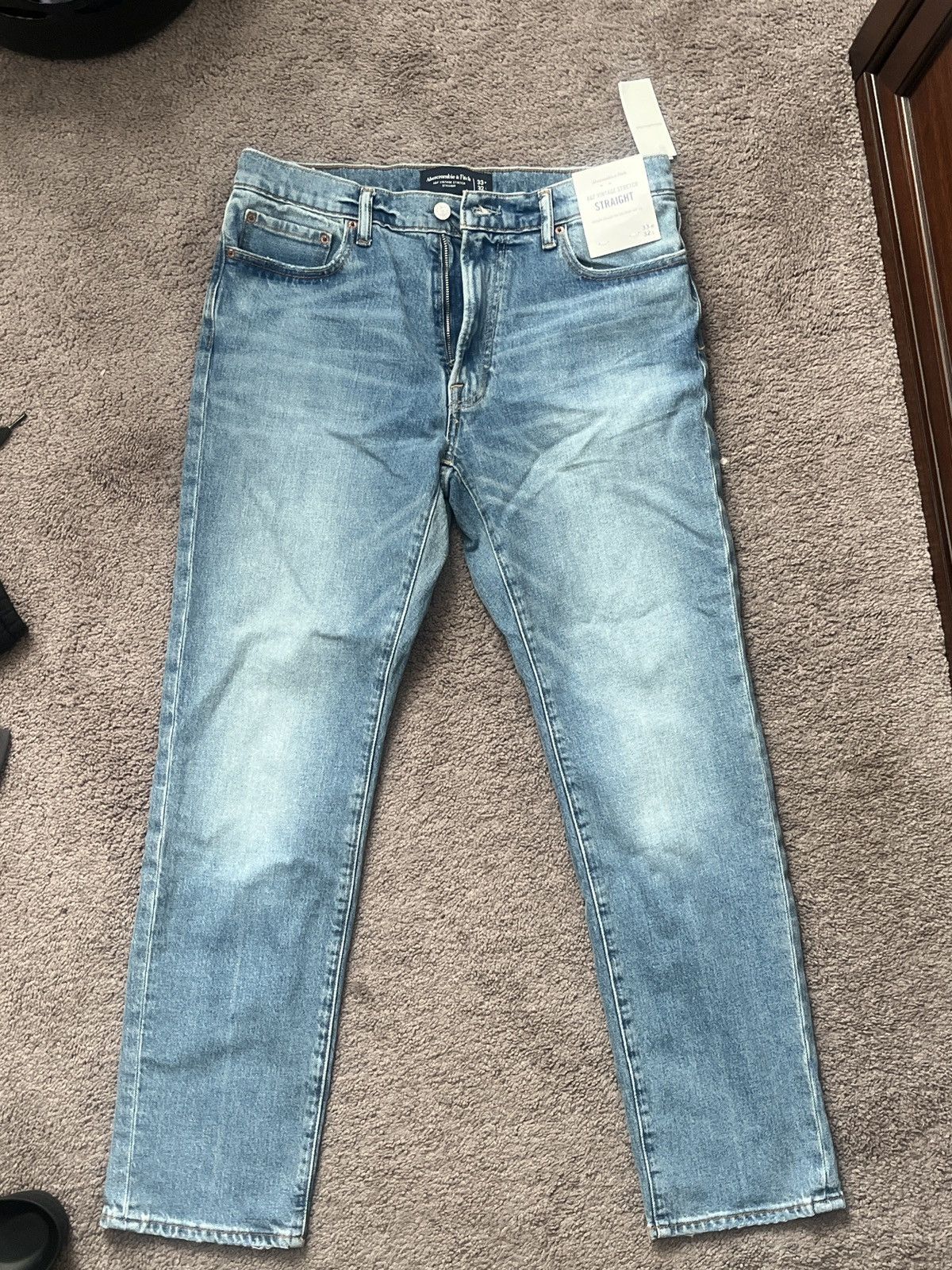 Abercrombie & Fitch Straight Jeans Size US 33 - 1 Thumbnail