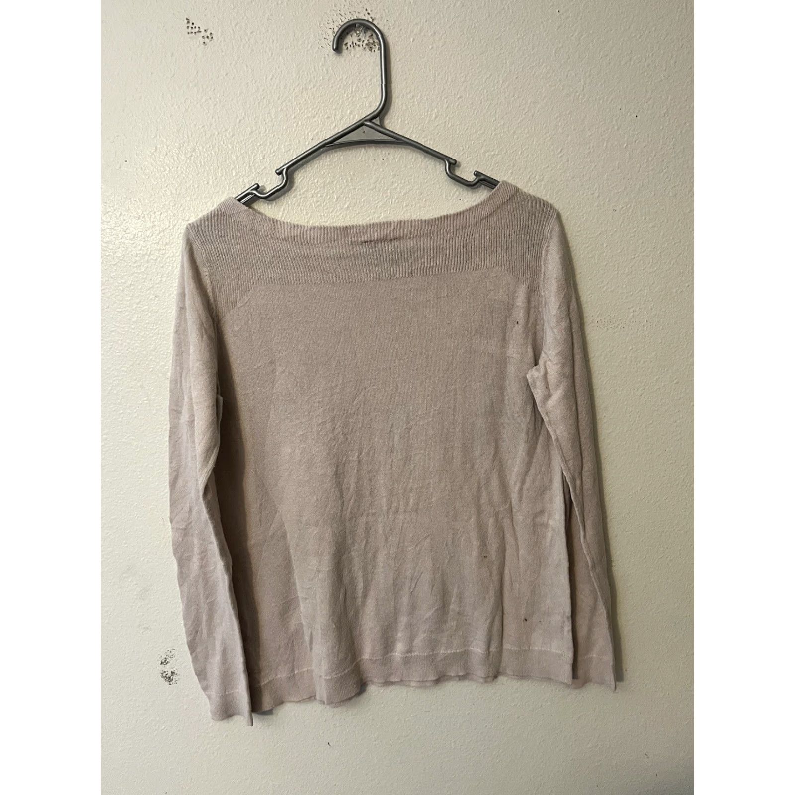 Loft LOFT Women's Sweater Pink Solid Medium Boat Neck ANN TAYLOR Size M / US 6-8 / IT 42-44 - 2 Thumbnail