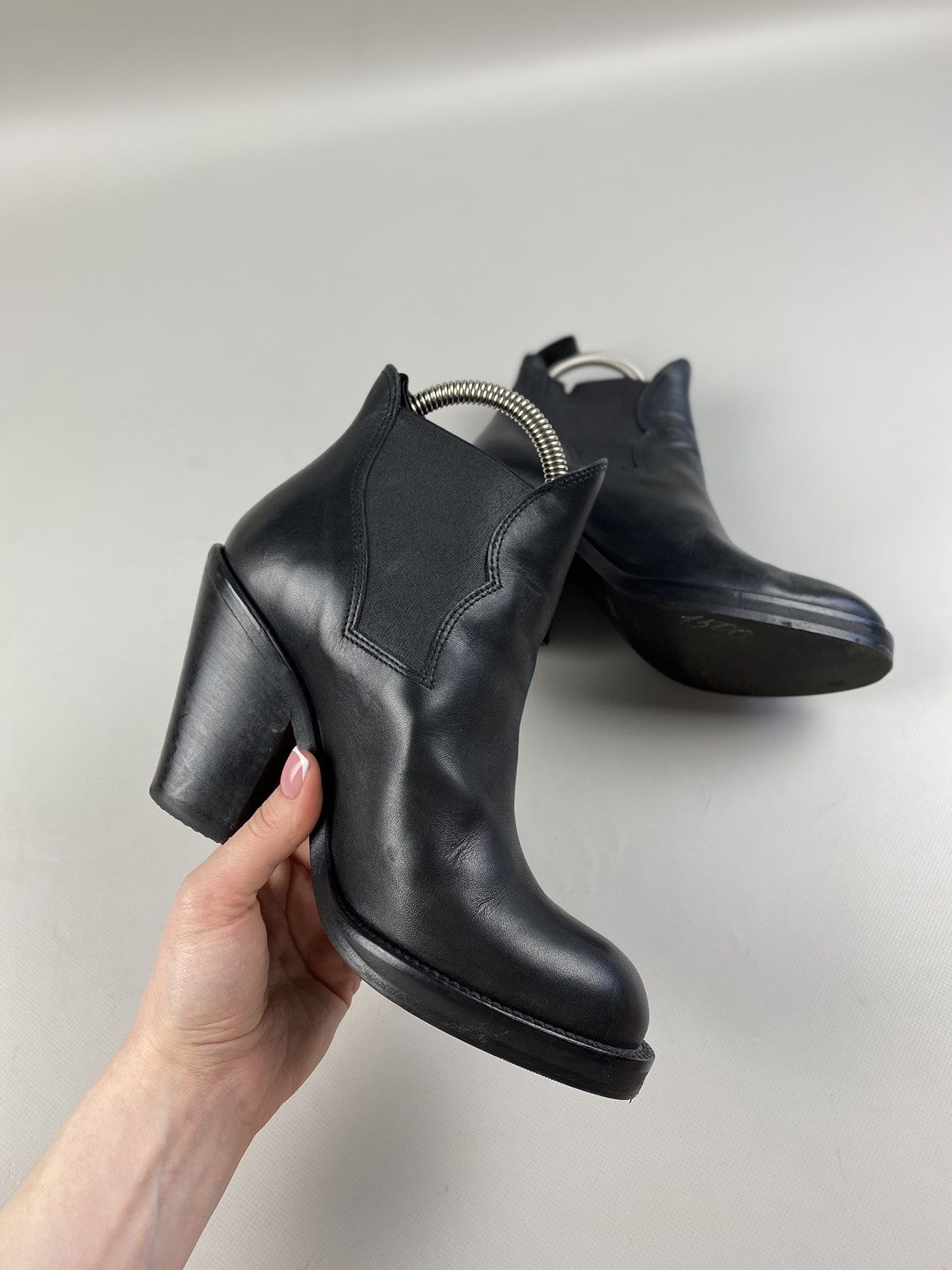 Acne Studios Acne ladies leather heeled boots size 37 Size US 7 / IT 37 - 10 Thumbnail