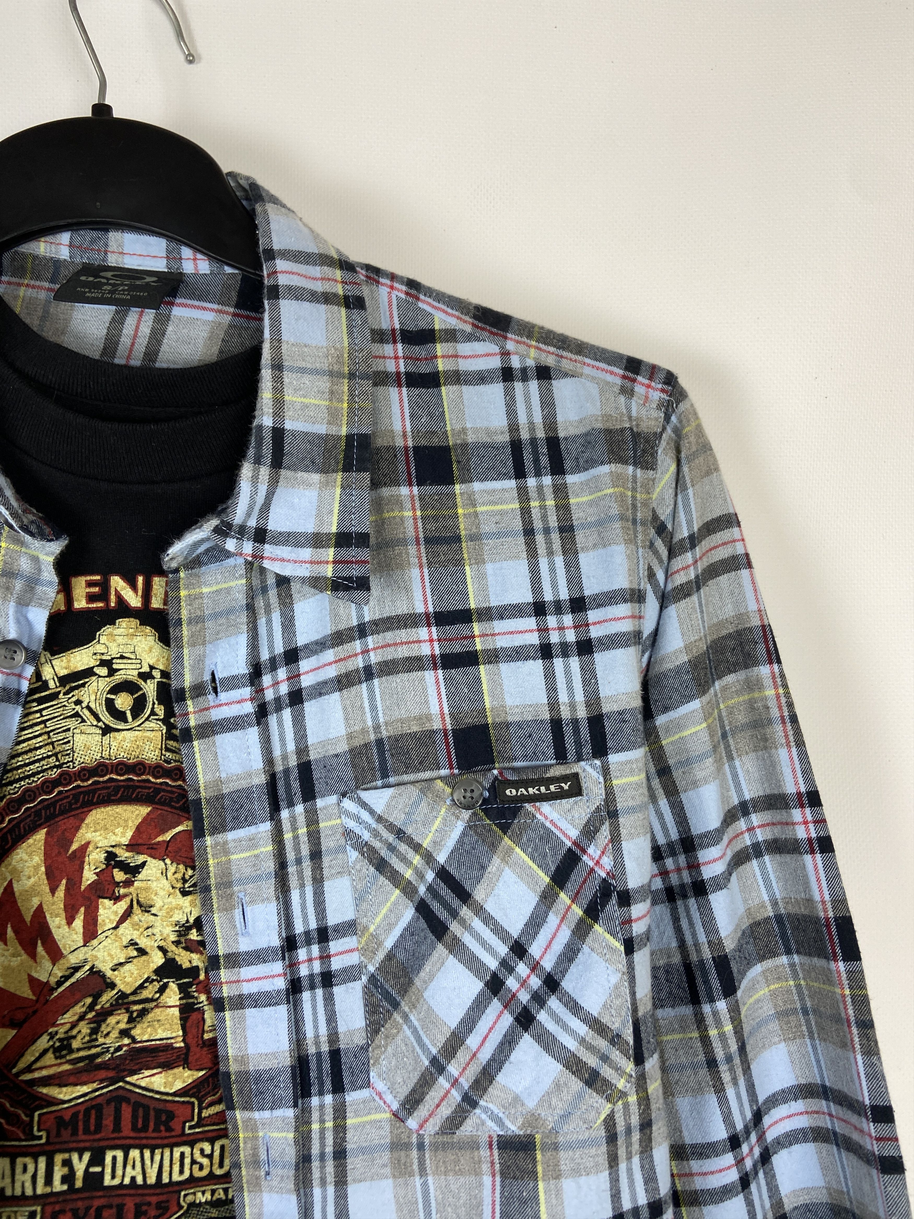 Oakley × Vintage Oakley Flannel Shirt Button Up Size US S / EU 44-46 / 1 - 6 Thumbnail