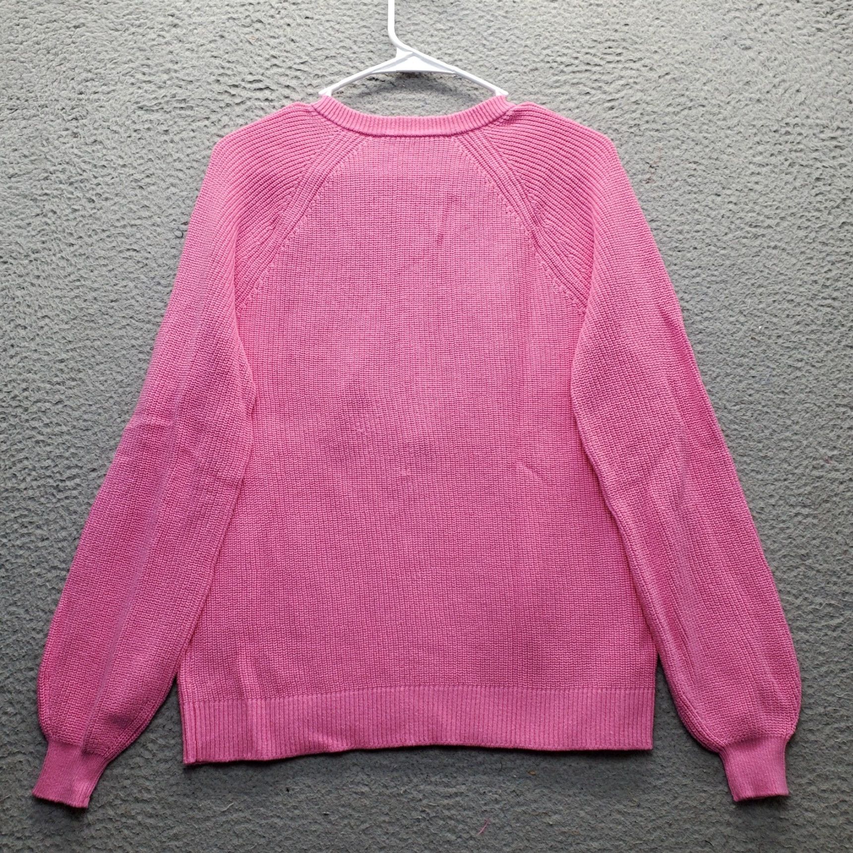 Loft LOFT Womens Sweater Shirt? (Original title uses Sweater) LOFT Henley Sweater Womens M Pink Waffle Knit Ribbed Cuff Hem 1/2 Button Size M / US 6-8 / IT 42-44 - 2 Thumbnail
