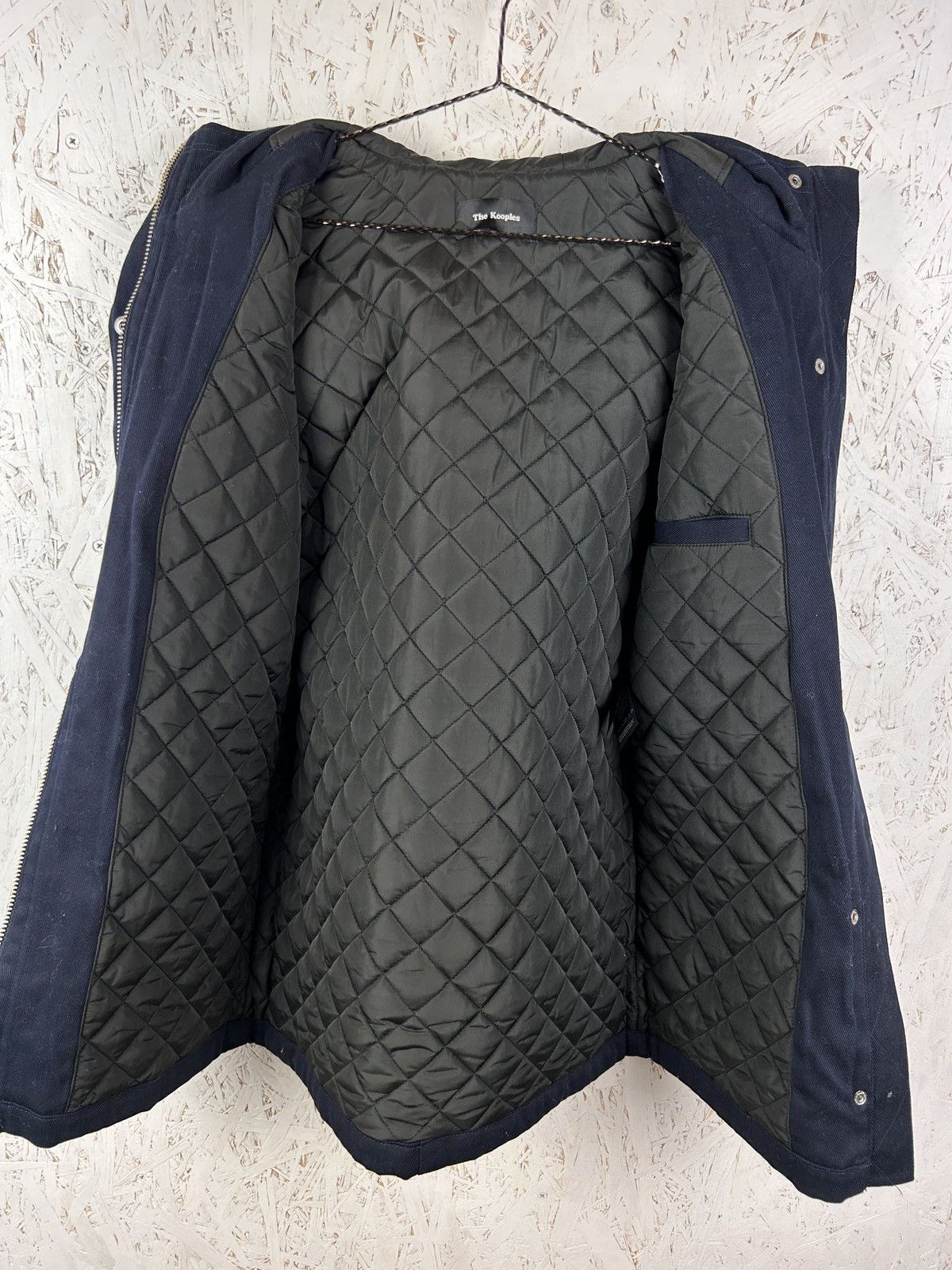 The Kooples The Kooples Leather Parts Womens Parka Jacket In Blue Size M / US 6-8 / IT 42-44 - 9 Thumbnail