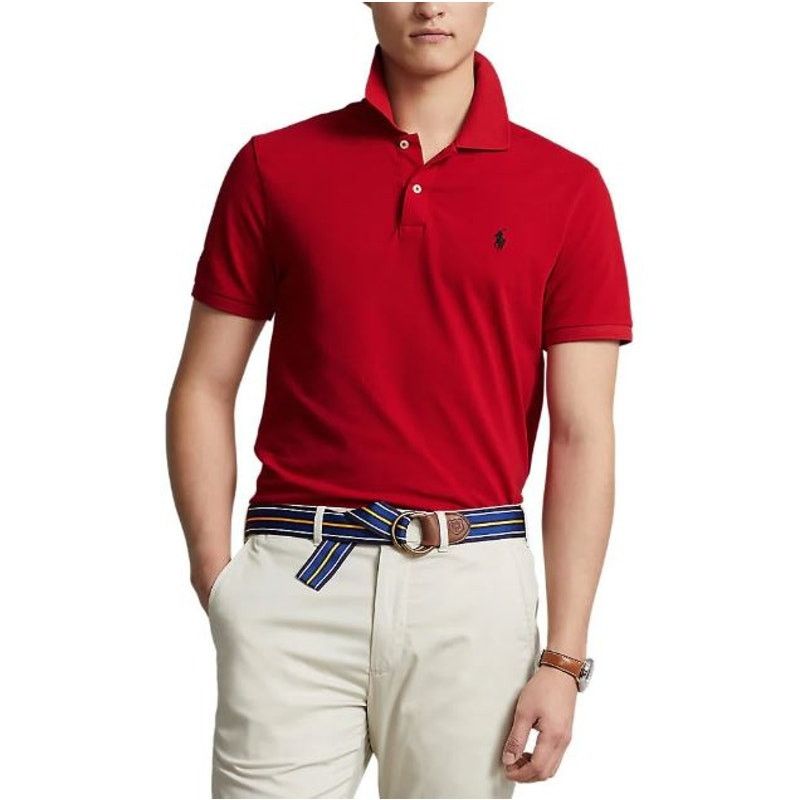 Polo Ralph Lauren POLO Ralph Lauren Classic Fit 100% Cotton Polo Red Mens XL Size US XL / EU 56 / 4 - 1 Thumbnail