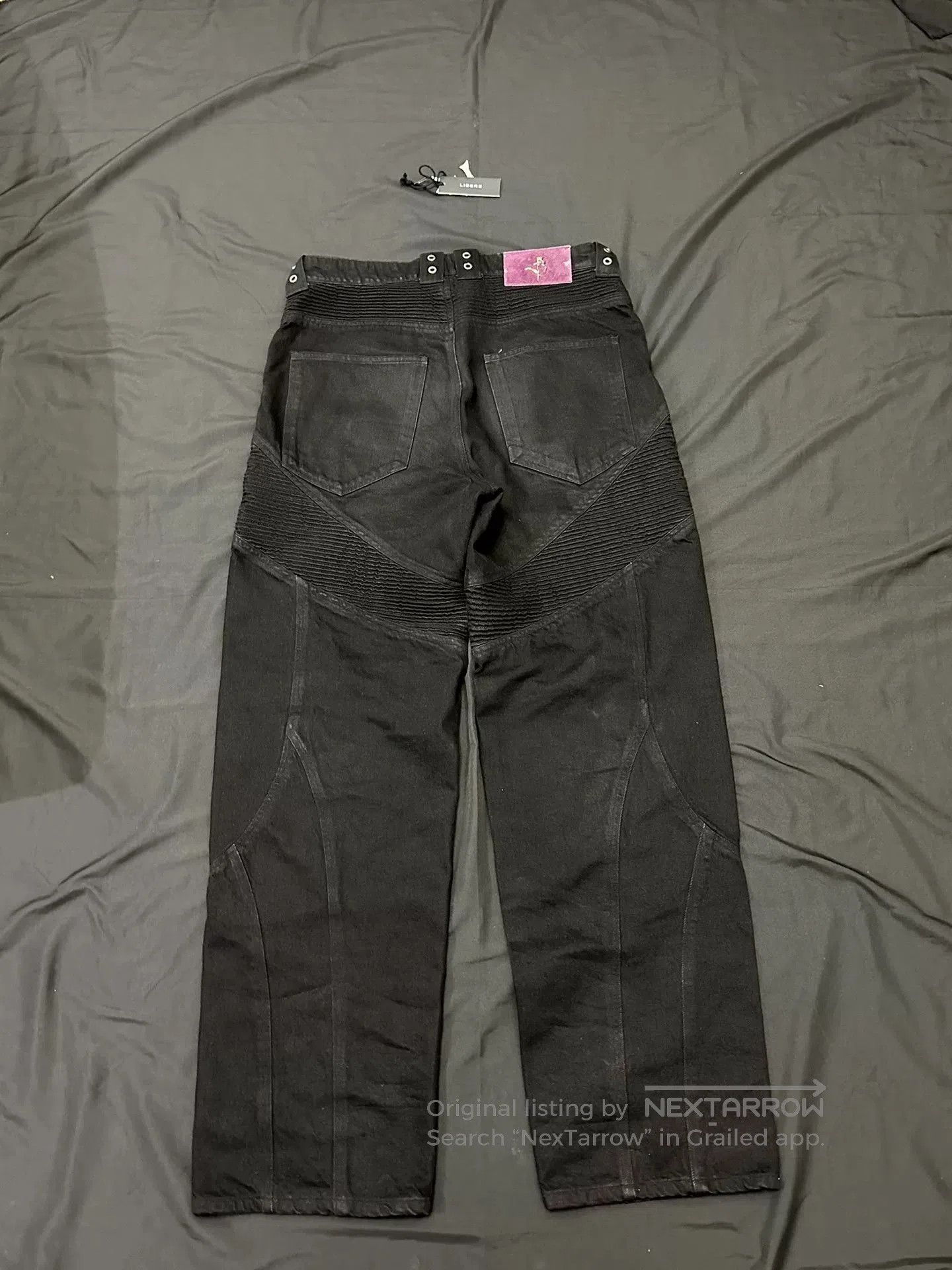 Libero Libere Black Motorcycle Jeans. Size US 34 / EU 50 - 2 Thumbnail