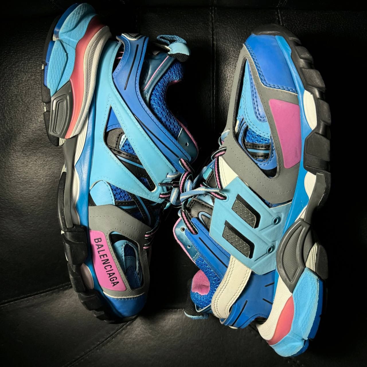 Balenciaga Balenciaga track 1 blue pink Size US 5.5 / EU 38 - 4 Thumbnail