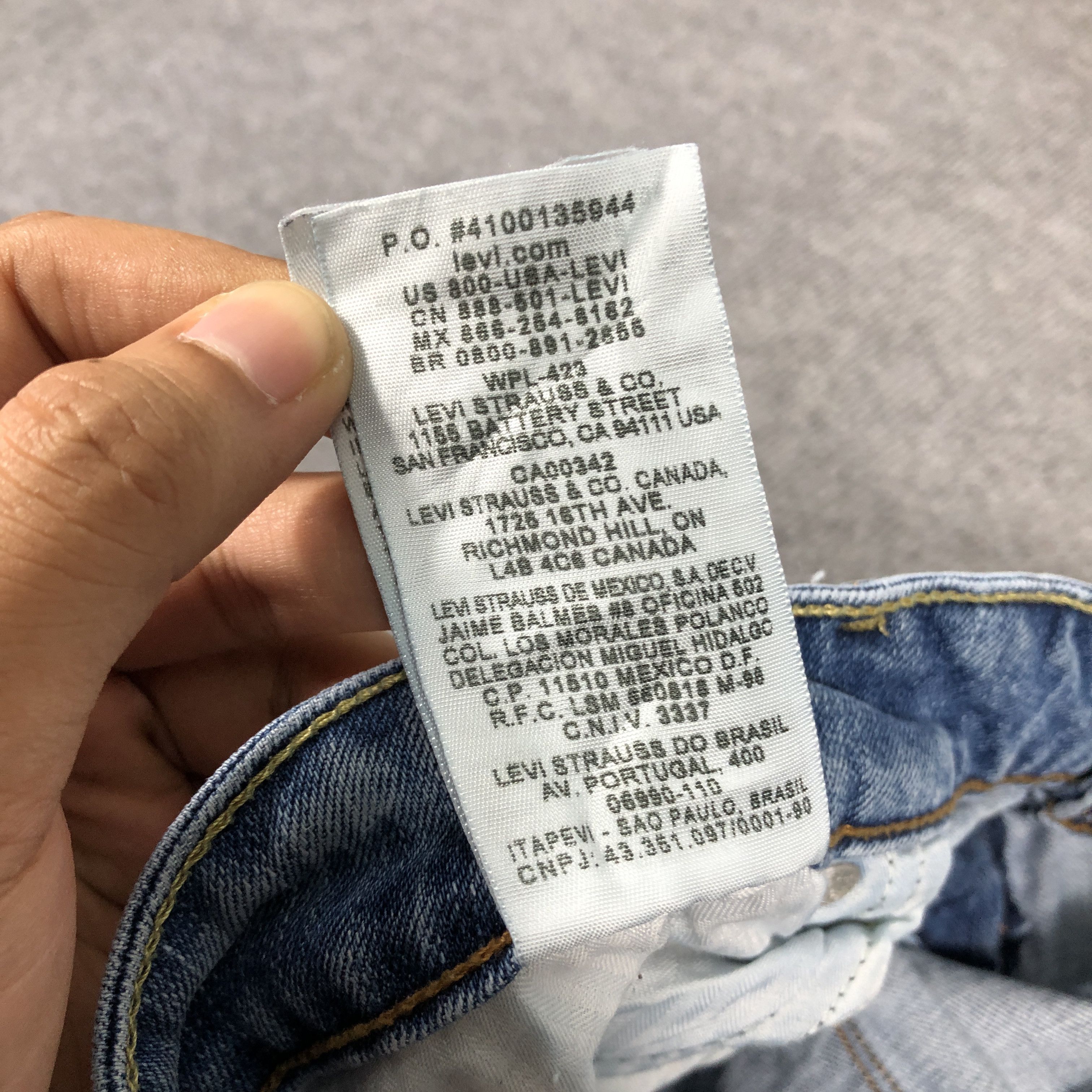 Levi's × Vintage Womens Vintage Levis Jeans Flare Light Blue Wash L878W Size 37" - 10 Thumbnail