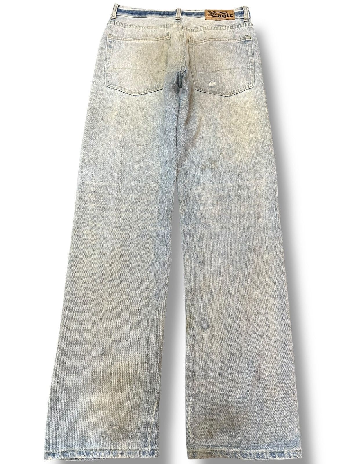 Japanese Brand Vintage Euro Eagle Vision Ripped Grunge Distressed Denjm Size US 29 - 6 Thumbnail