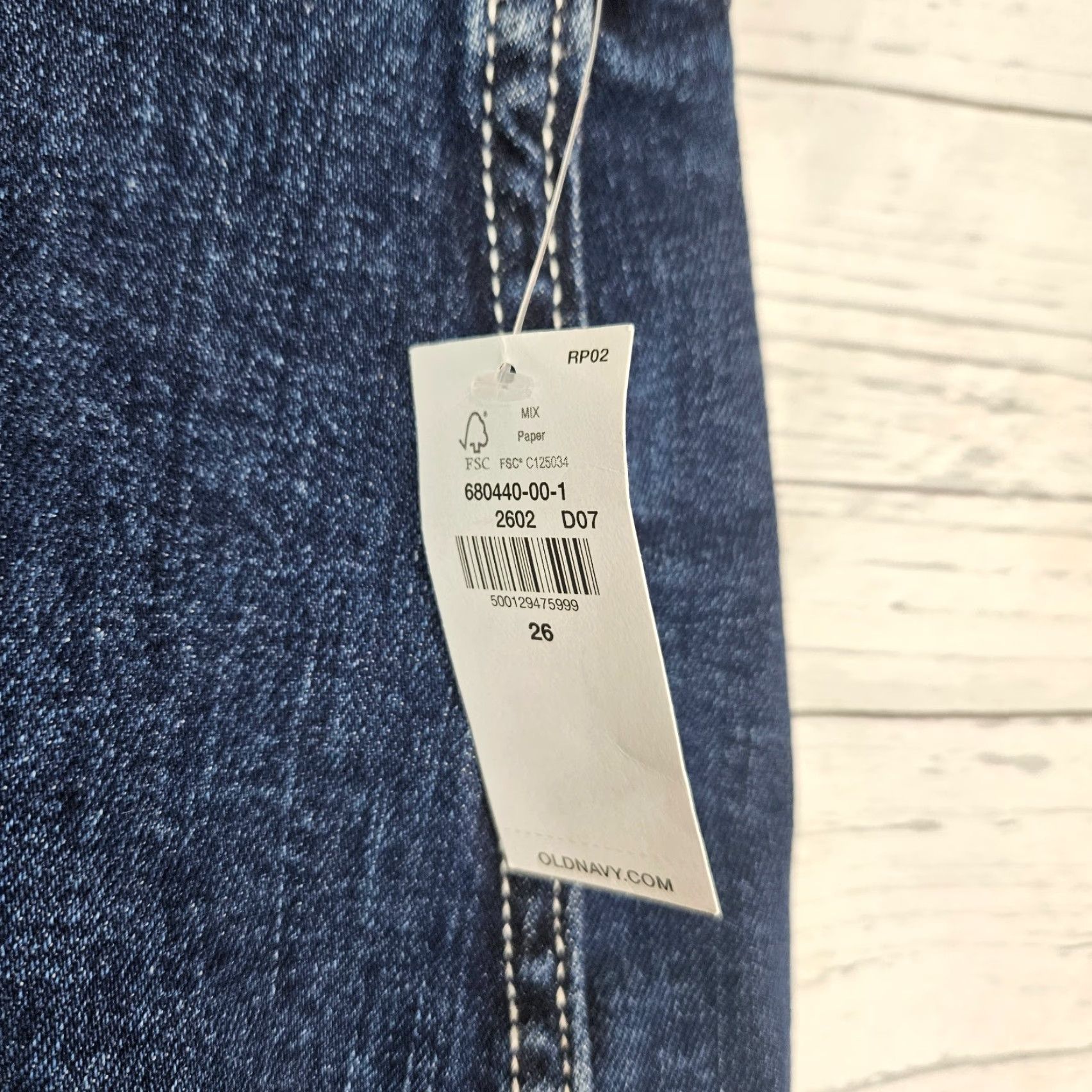 Old Navy Old Navy Womens Sky Hi Wide Leg Jeans Sz 26 Blue Dark Wash Size 26" / US 2 / IT 38 - 6 Thumbnail