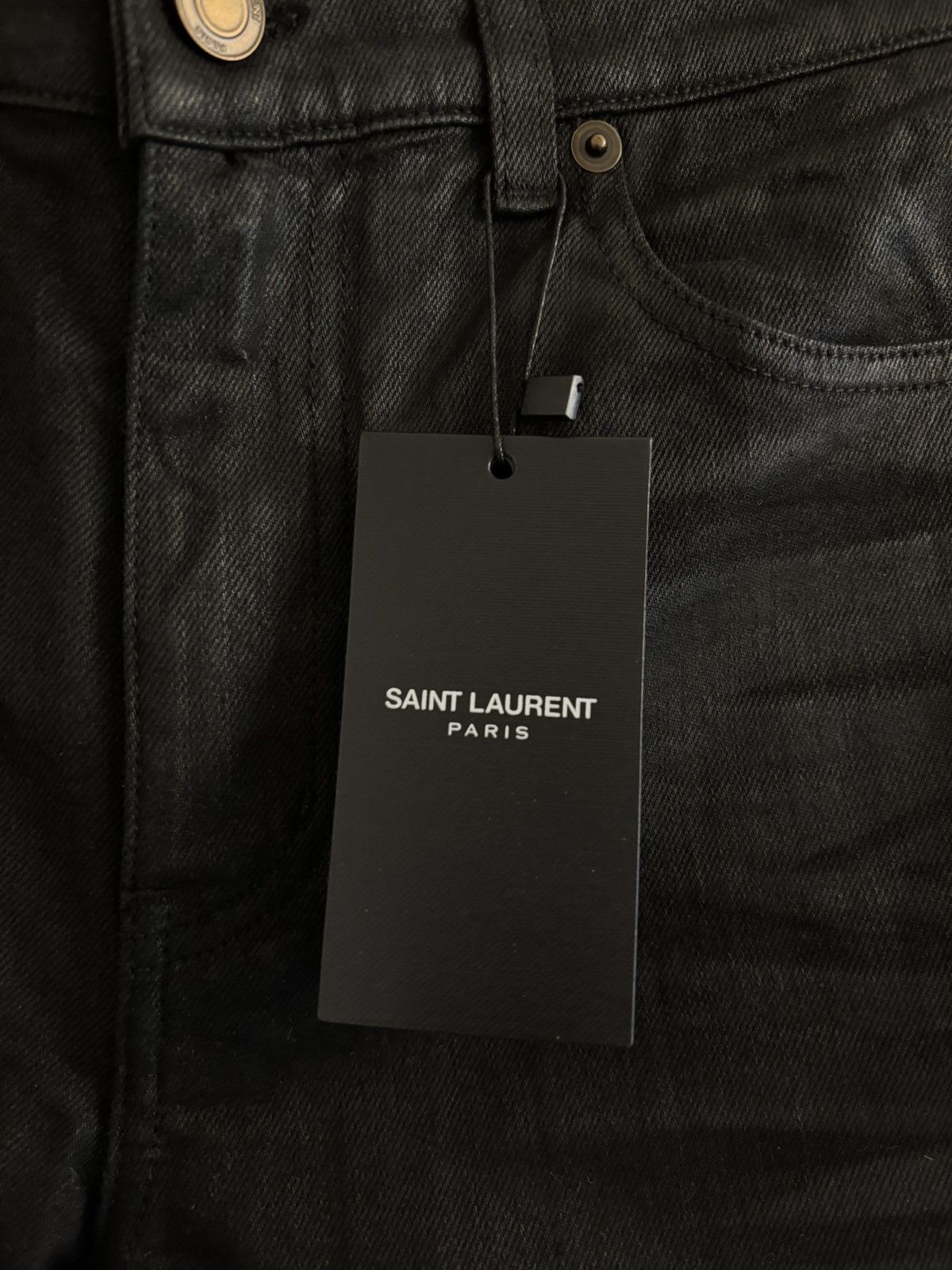 Saint Laurent Paris Saint Laurent Paris waxed jeans Size US 32 / EU 48 - 6 Thumbnail